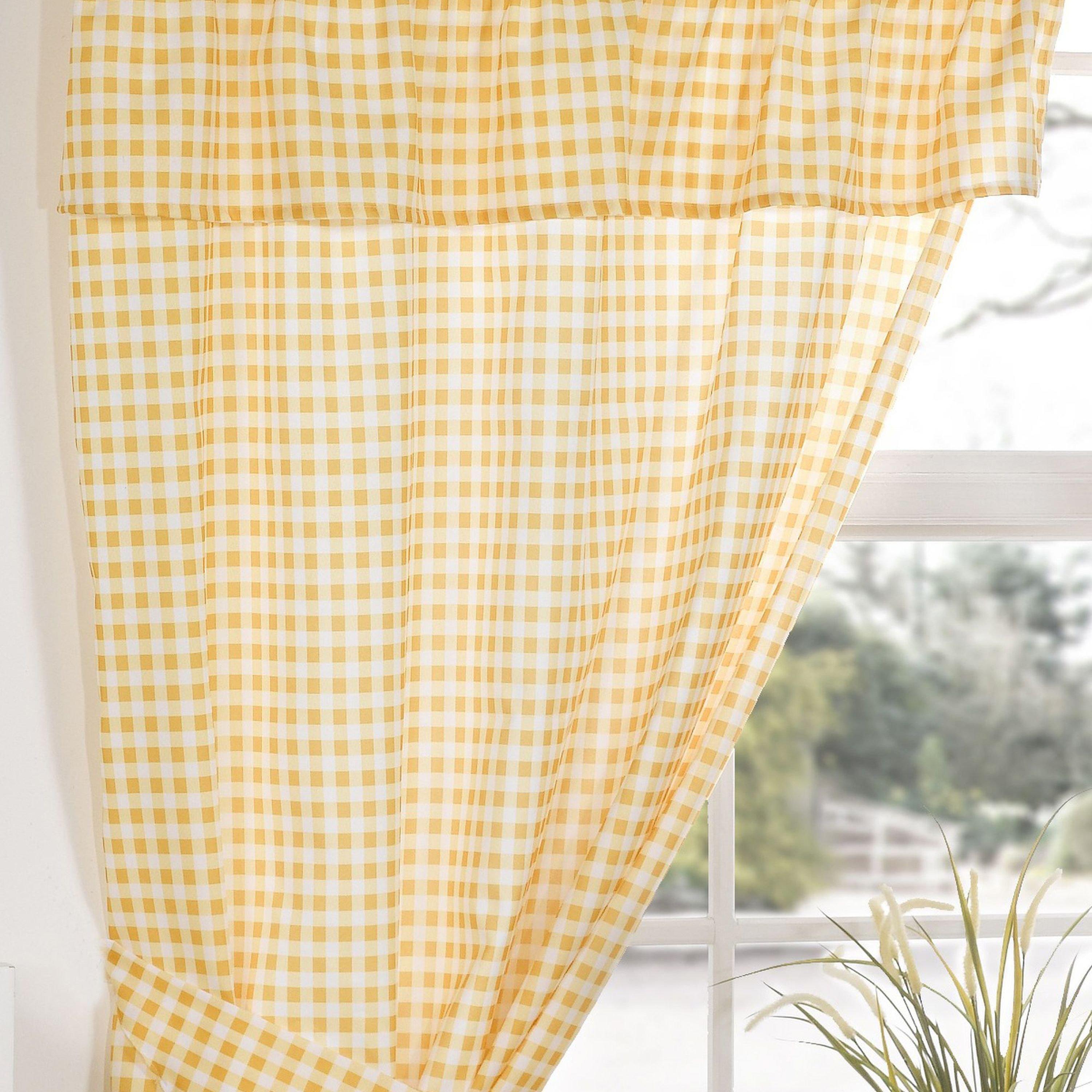 Lemon Yellow - Emma Barclay - Kitchen Curtains Pencil Pleat With Tiebacks Molly - 3