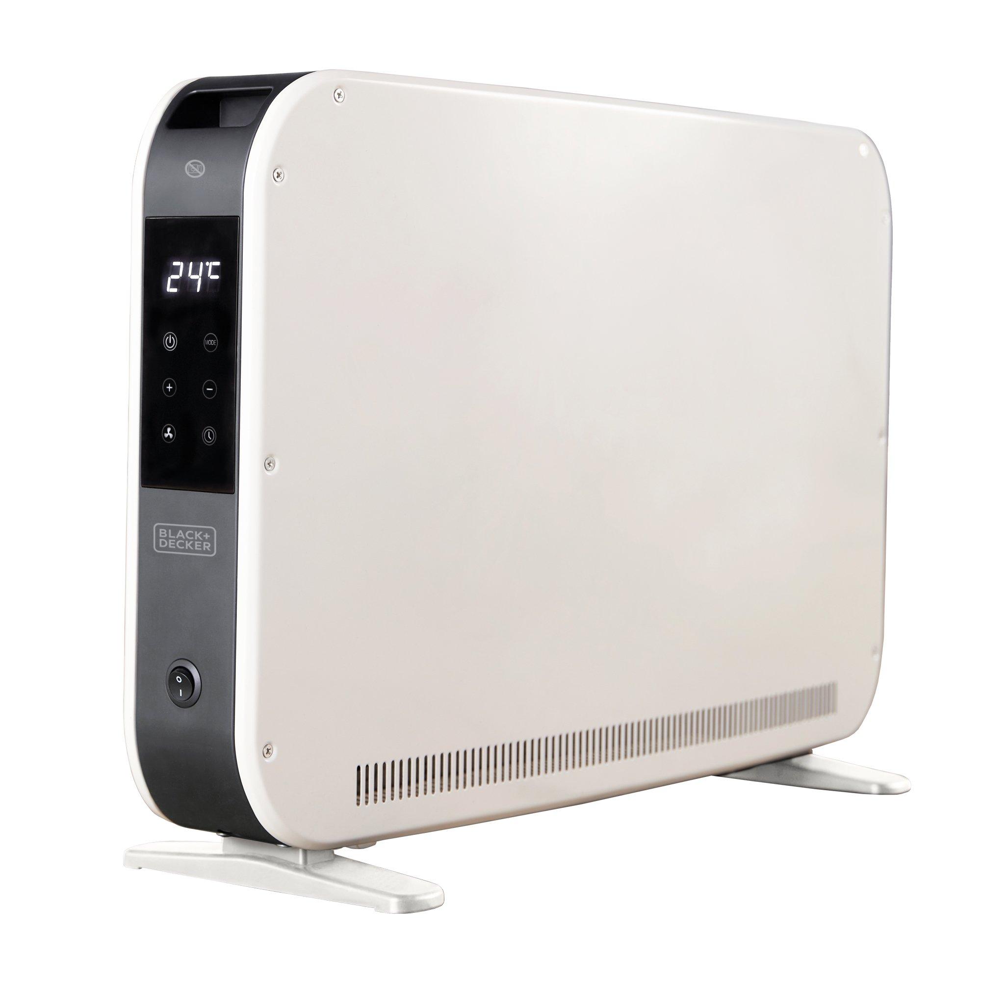 White - Black and Decker - 2.2KW Smart Convection Turbo Heater 3 Heat Settin - 1
