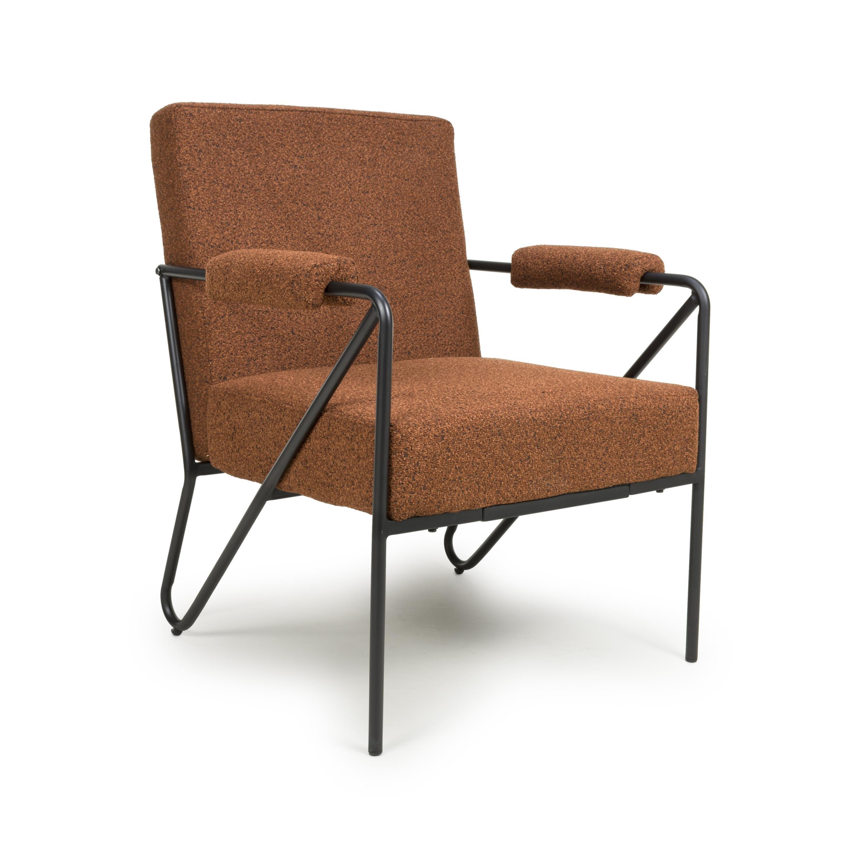 Burnt Orange - Shankar - Oslo Speckled Armchair - 2