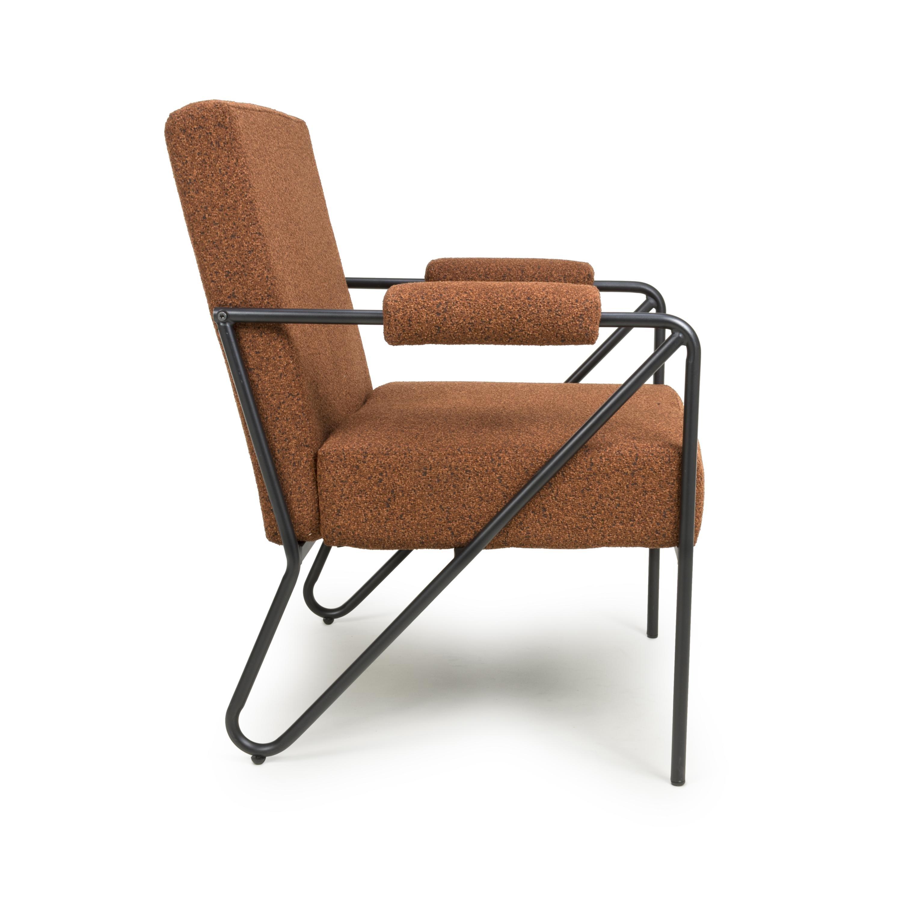 Burnt Orange - Shankar - Oslo Speckled Armchair - 4