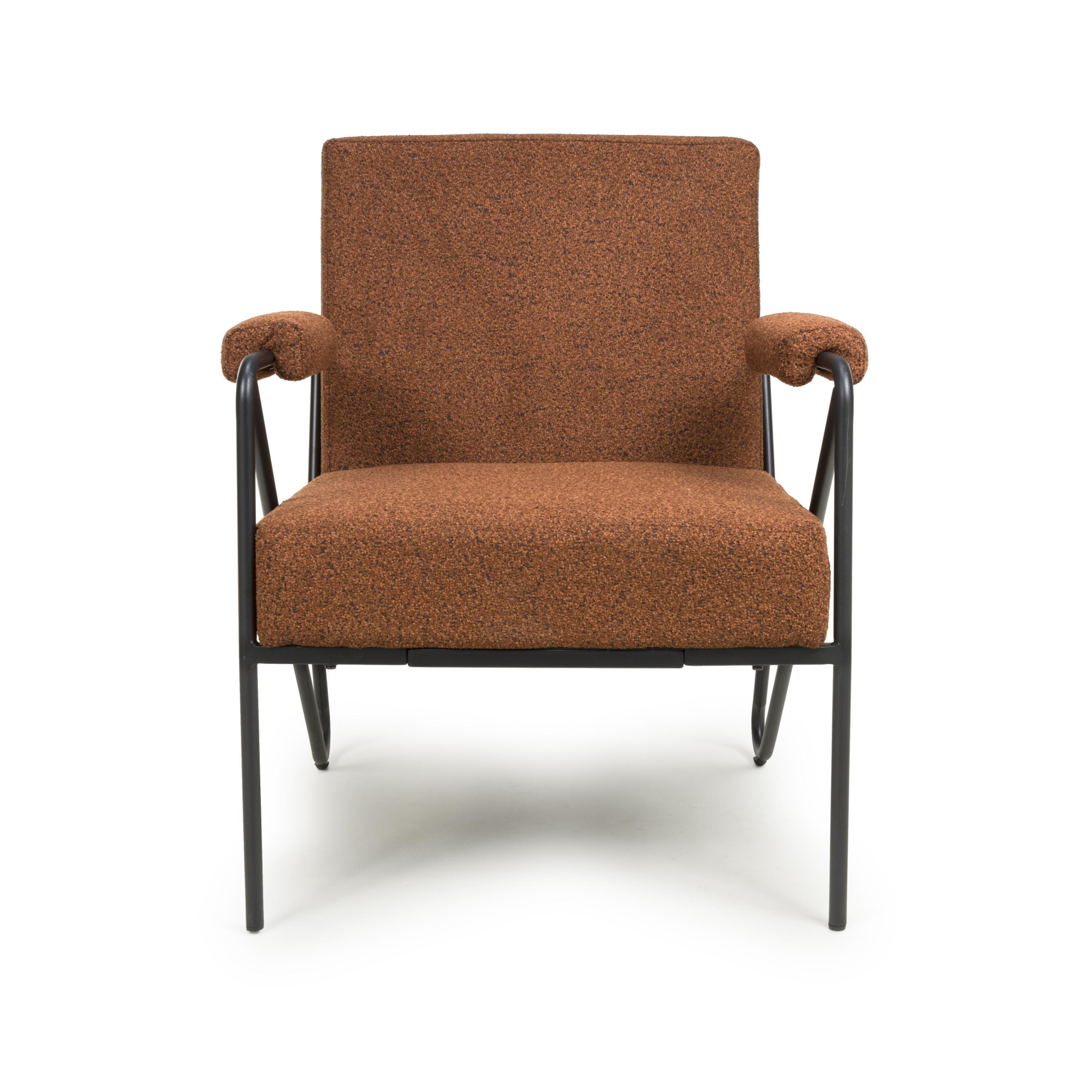 Burnt Orange - Shankar - Oslo Speckled Armchair - 5