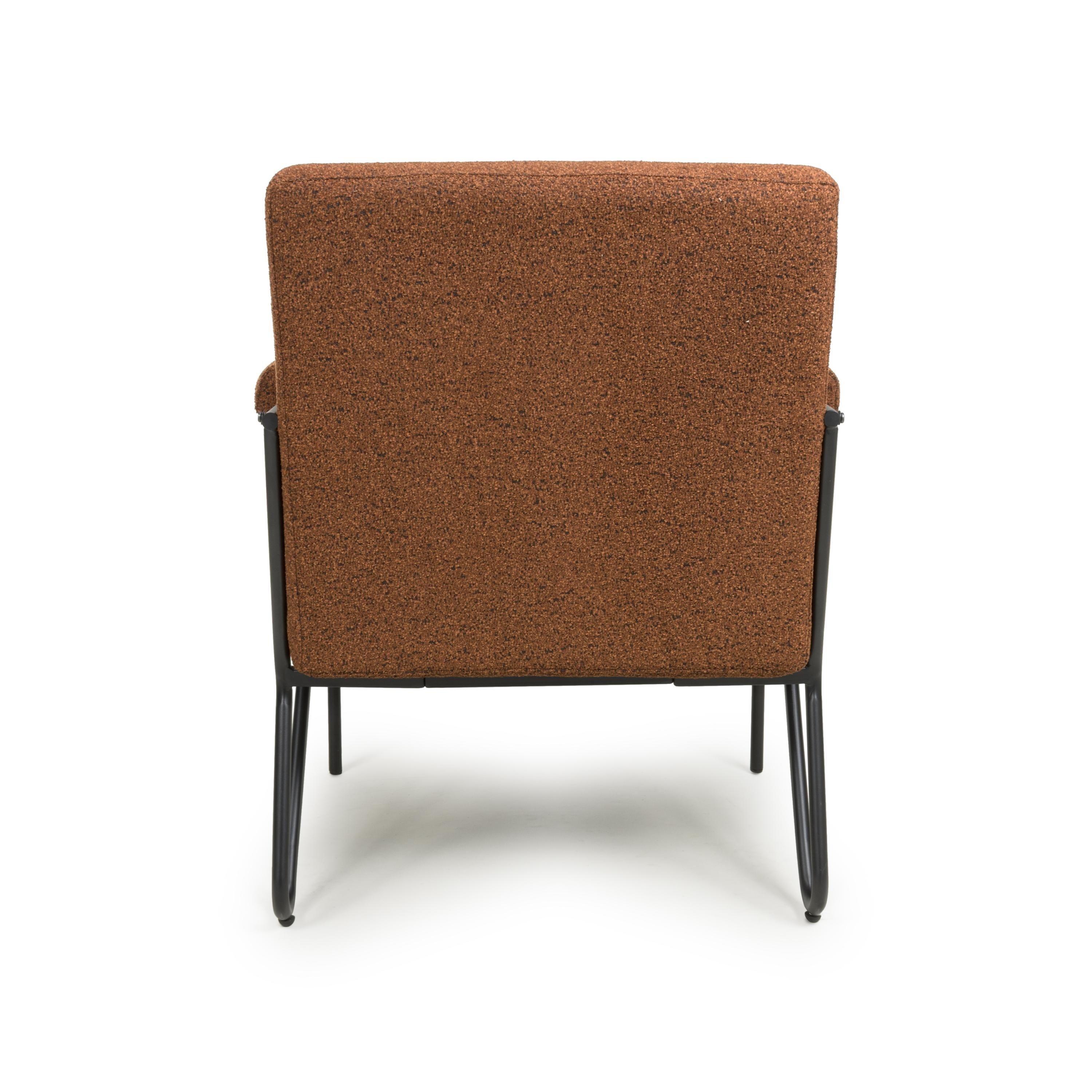 Burnt Orange - Shankar - Oslo Speckled Armchair - 6