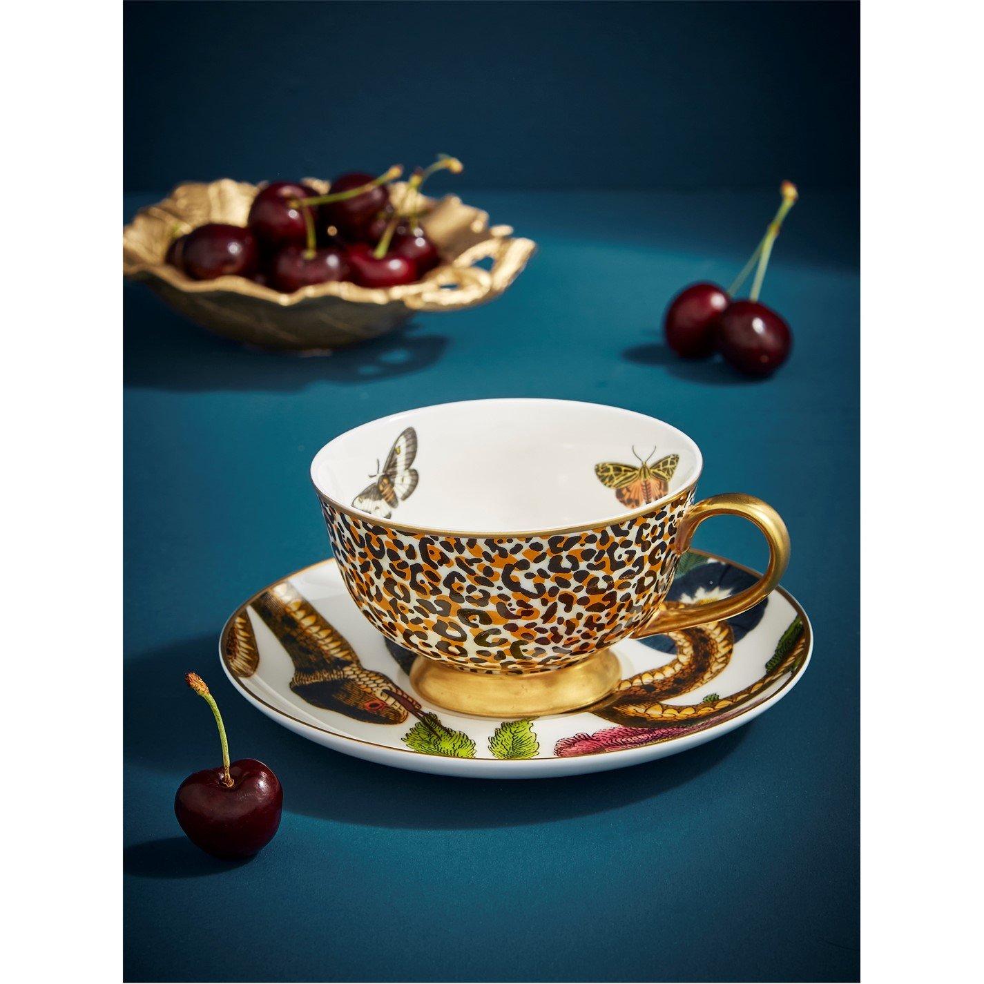 Multi - Spode Creatures of Curiosity - Creatures of Curiosity Leopard Cup & Saucer - 1