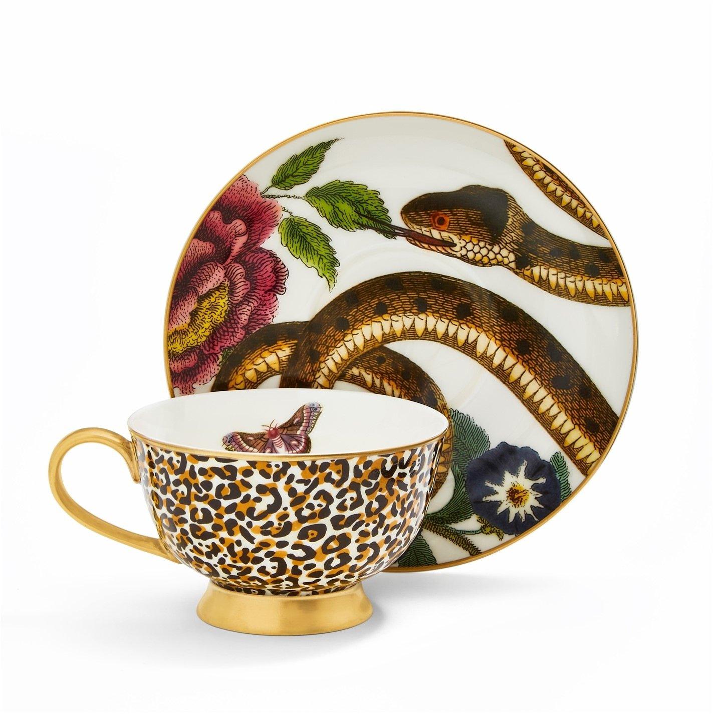 Multi - Spode Creatures of Curiosity - Creatures of Curiosity Leopard Cup & Saucer - 3