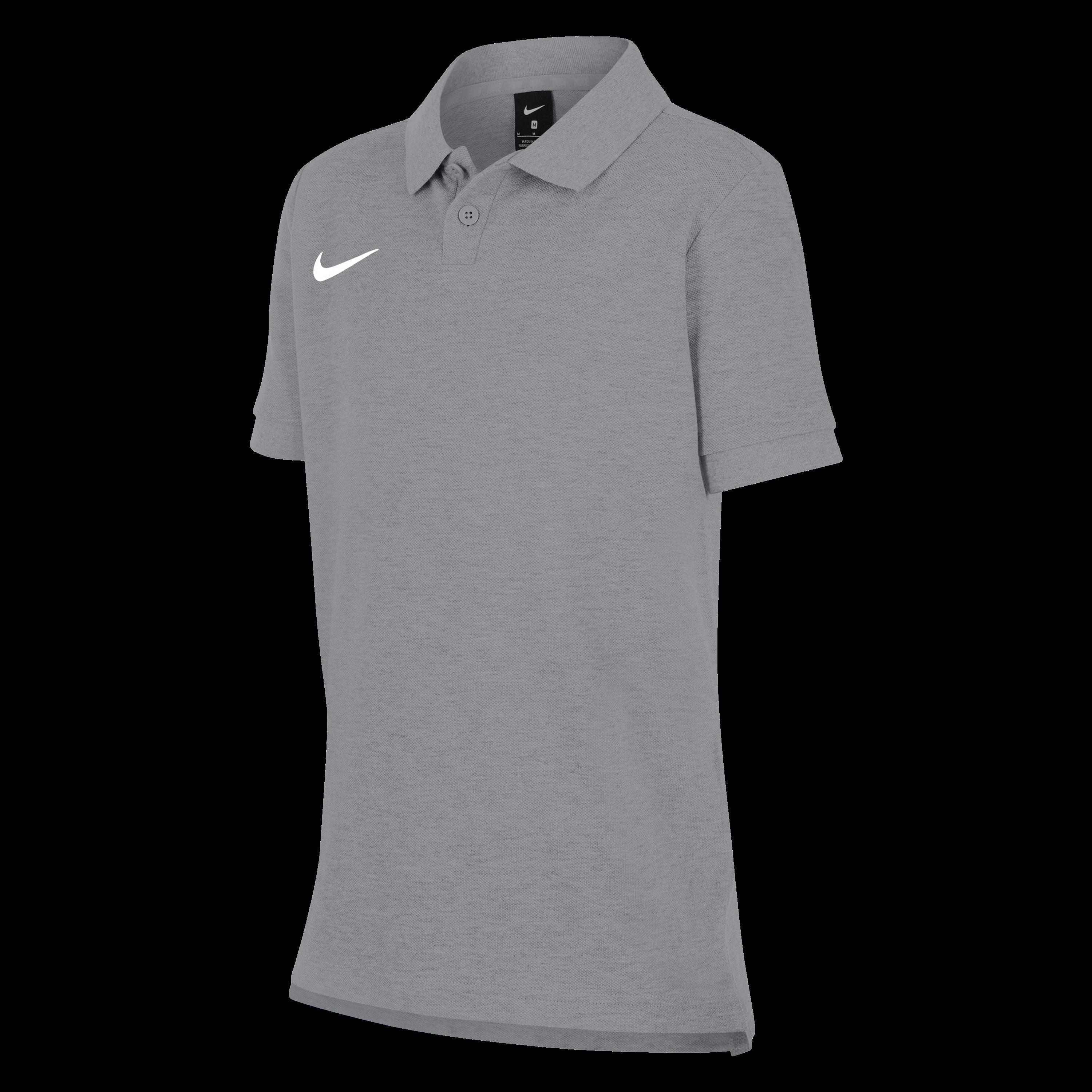 Nike Boys Kids' Short Sleeve Performance Polo Shirt - Dk Grey Heathr - XL