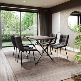 Lassic Vida Designs Richton Set Of 4 Fabric Dining Chairs