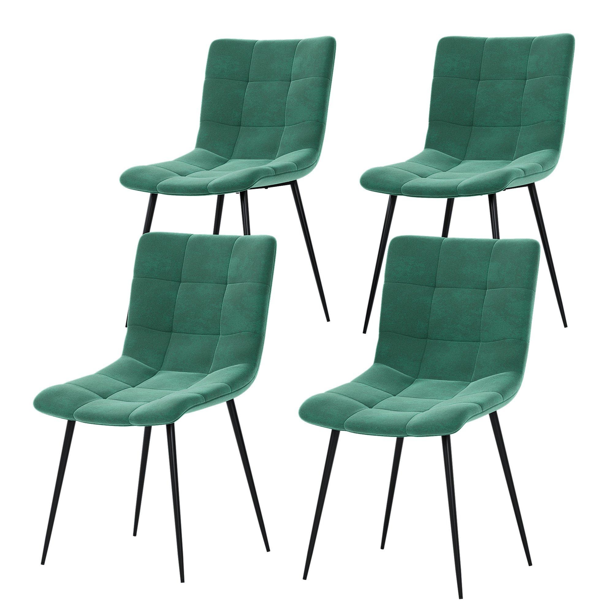 Green - Lassic - Vida Designs Richton Set Of 4 Fabric Dining Chairs - 11
