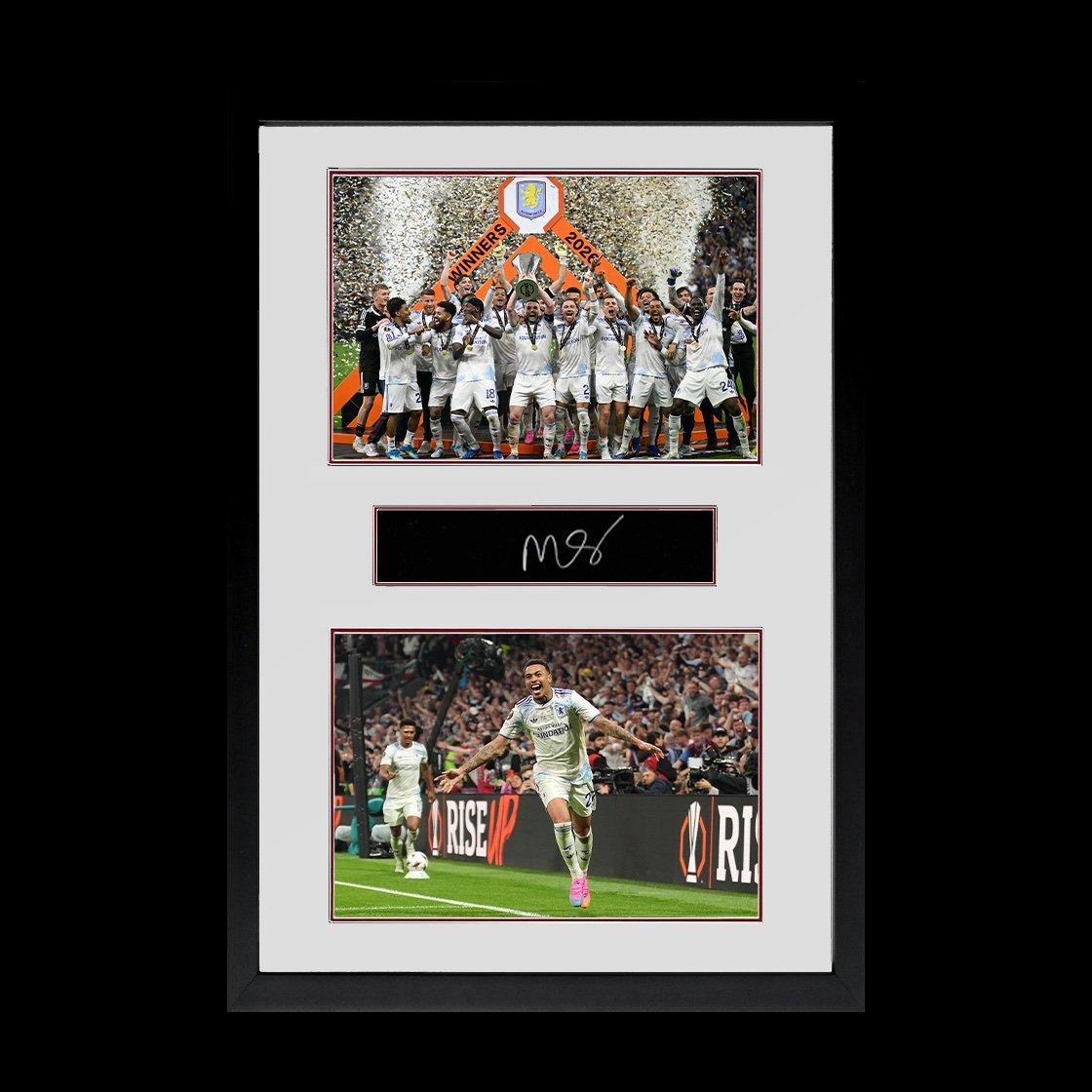 White - The Fan Cave - Morgan Rogers Signed Aston Villa Champions Plaque - 1
