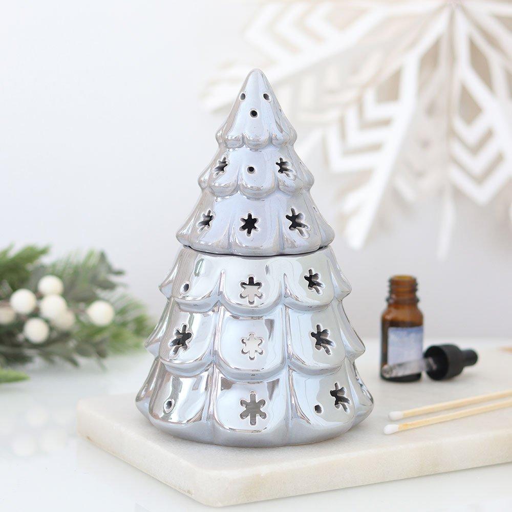 White - Something Different - Silver Fir Tree Oil Burner - 1