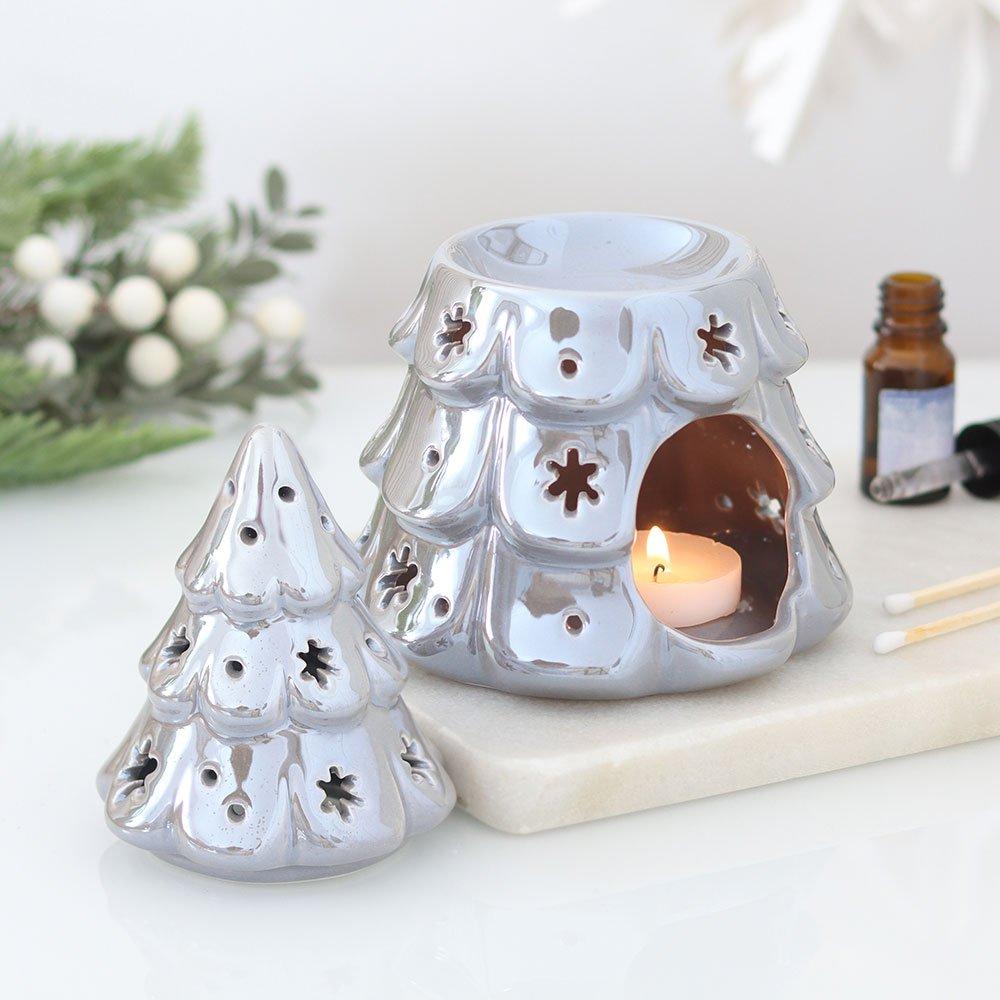 White - Something Different - Silver Fir Tree Oil Burner - 2