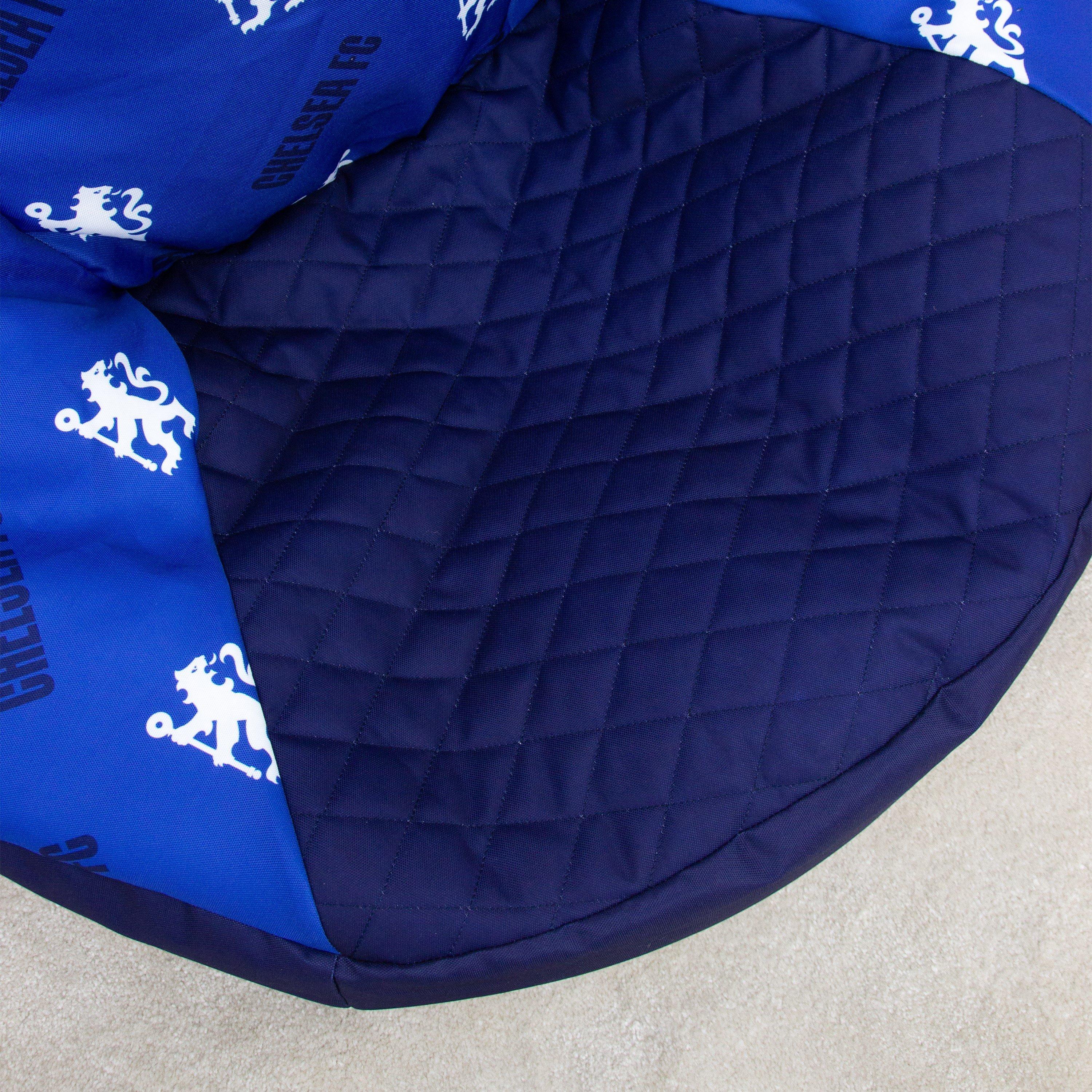 Multi - Team - Chelsea Blueday Rocker Bean Chair - 6