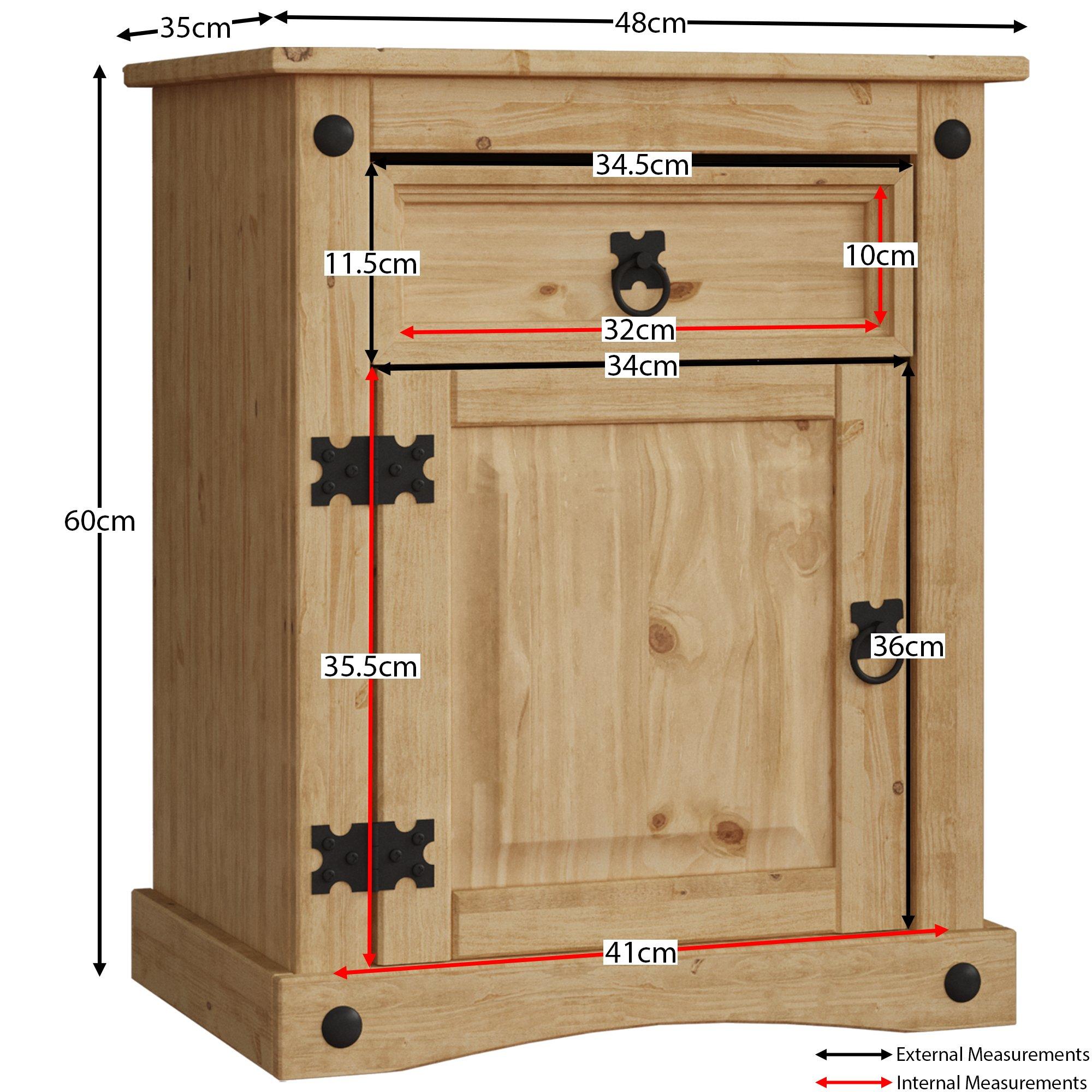 Pine - Lassic - Vida Designs Corona Trio Bedroom Set - 3