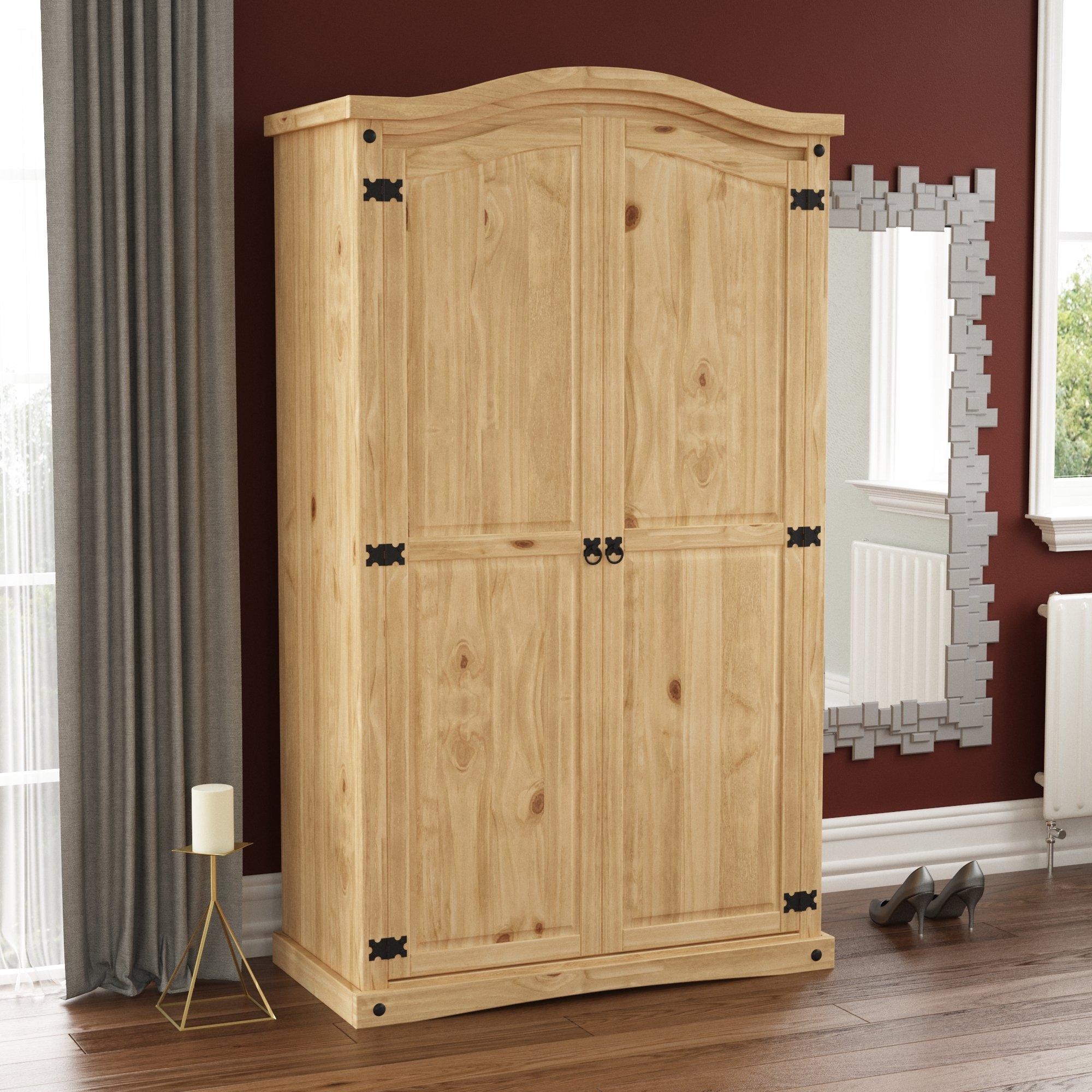 Pine - Lassic - Vida Designs Corona Trio Bedroom Set - 6