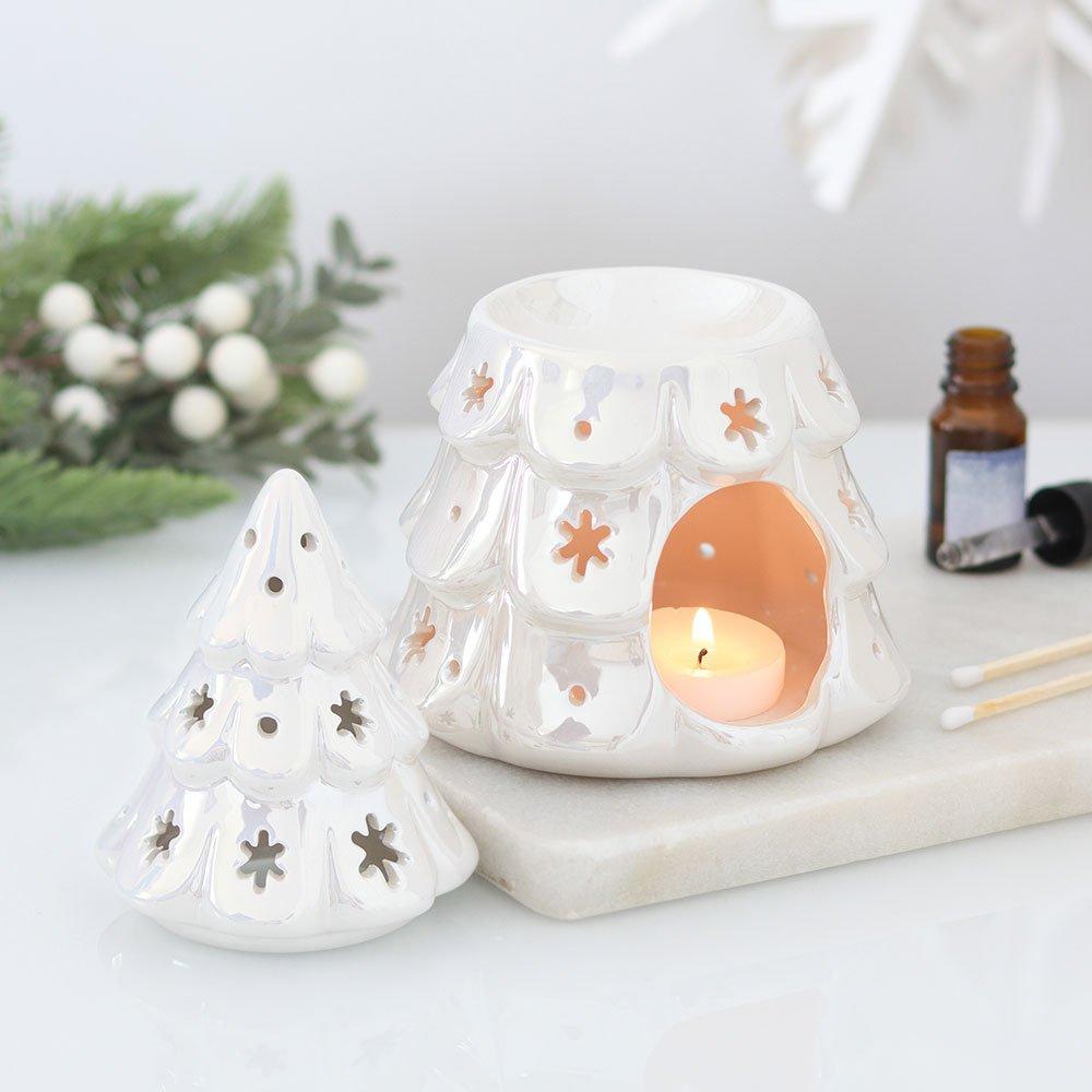 White - Something Different - Iridescent Fir Tree Oil Burner - 2