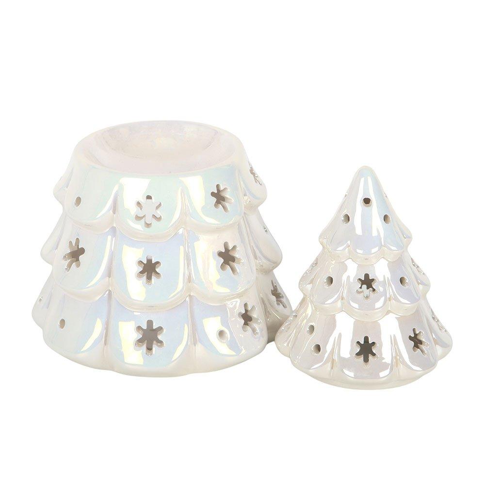 White - Something Different - Iridescent Fir Tree Oil Burner - 4