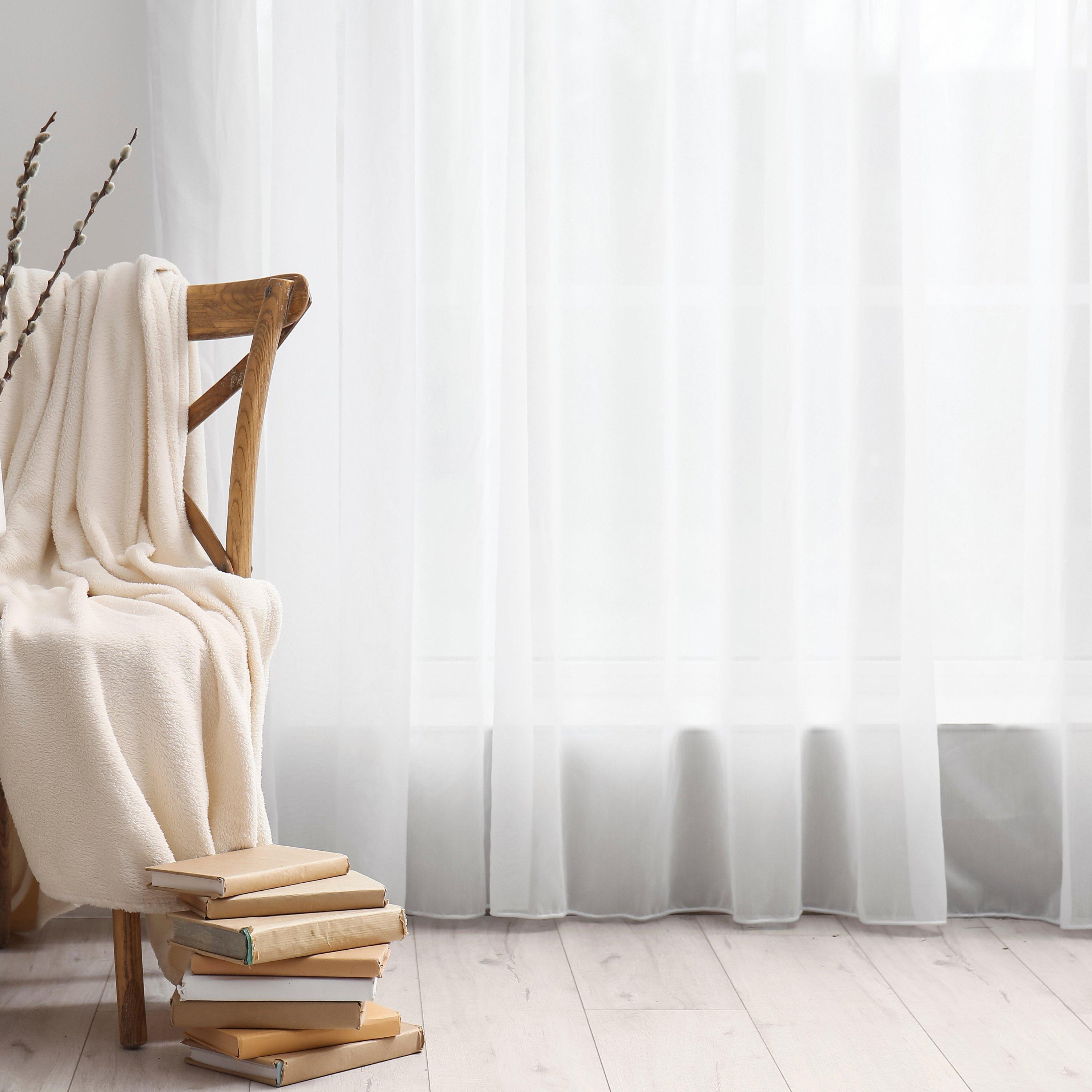 White - Emma Barclay - Lined Voile Sheer Pencil Pleat Curtains Aalia - 4