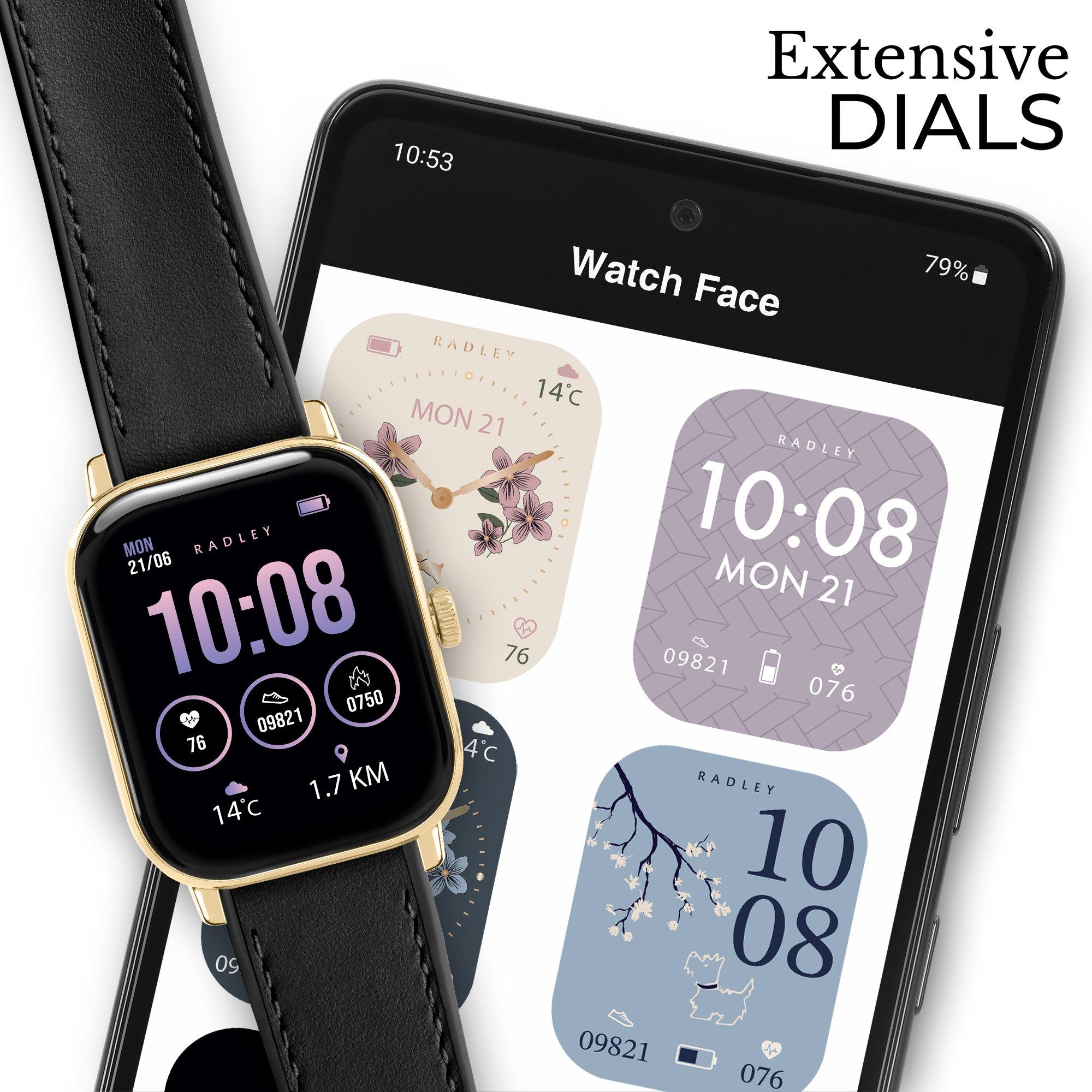 Black - Radley - Radley Series 56 Black Smart Watch - 3