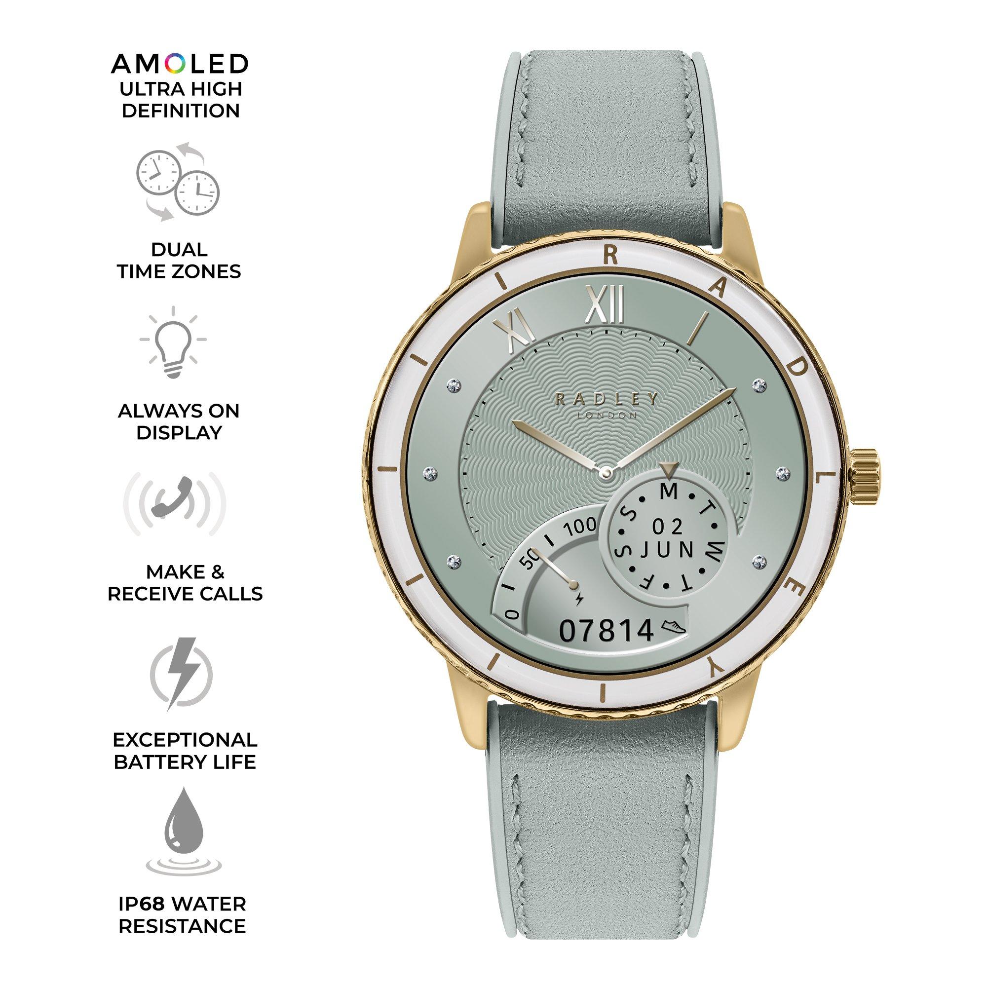 Green - Radley - Radley Series 57 Eucalyptus Smart Watch - 2