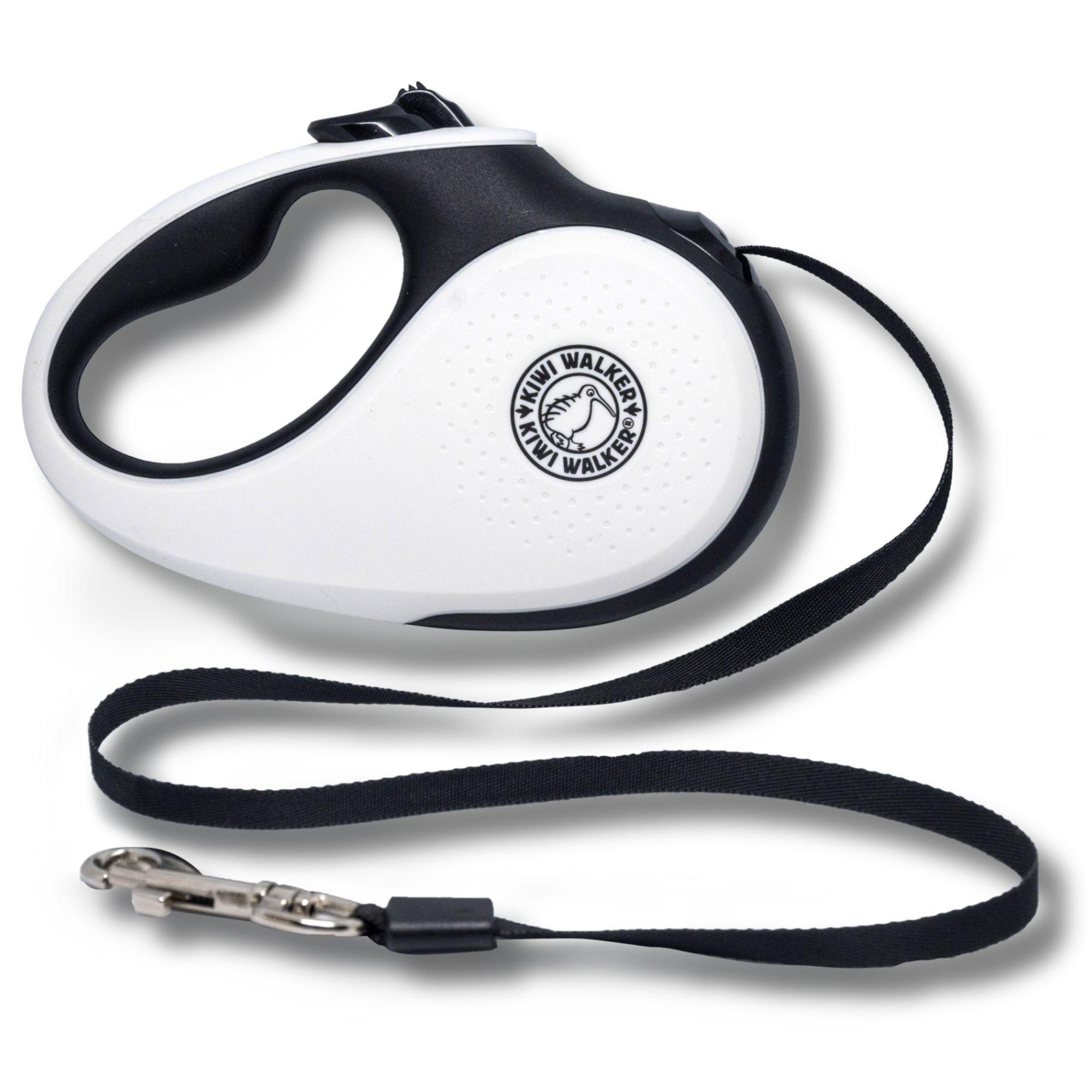 Kiwi Walker  White Retractable Dog Leash