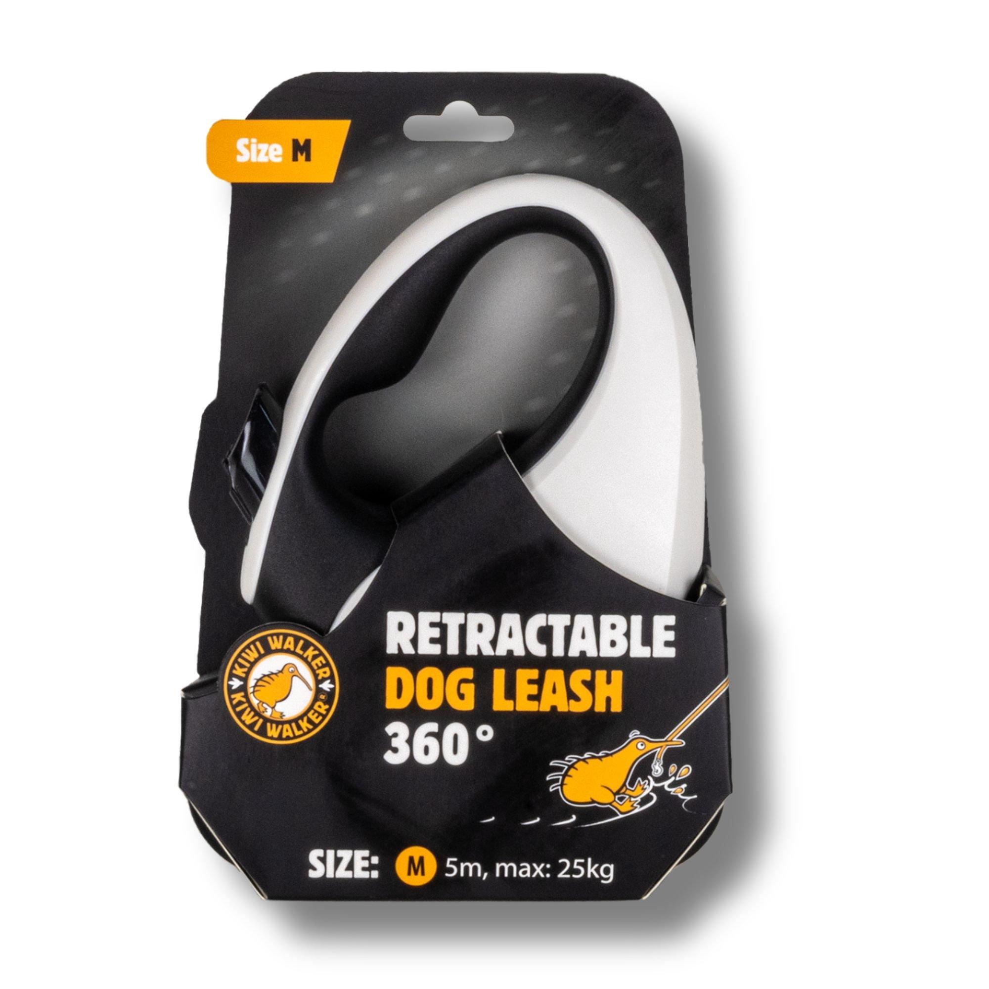 White - Kiwi Walker - Retractable Dog Leash - 2