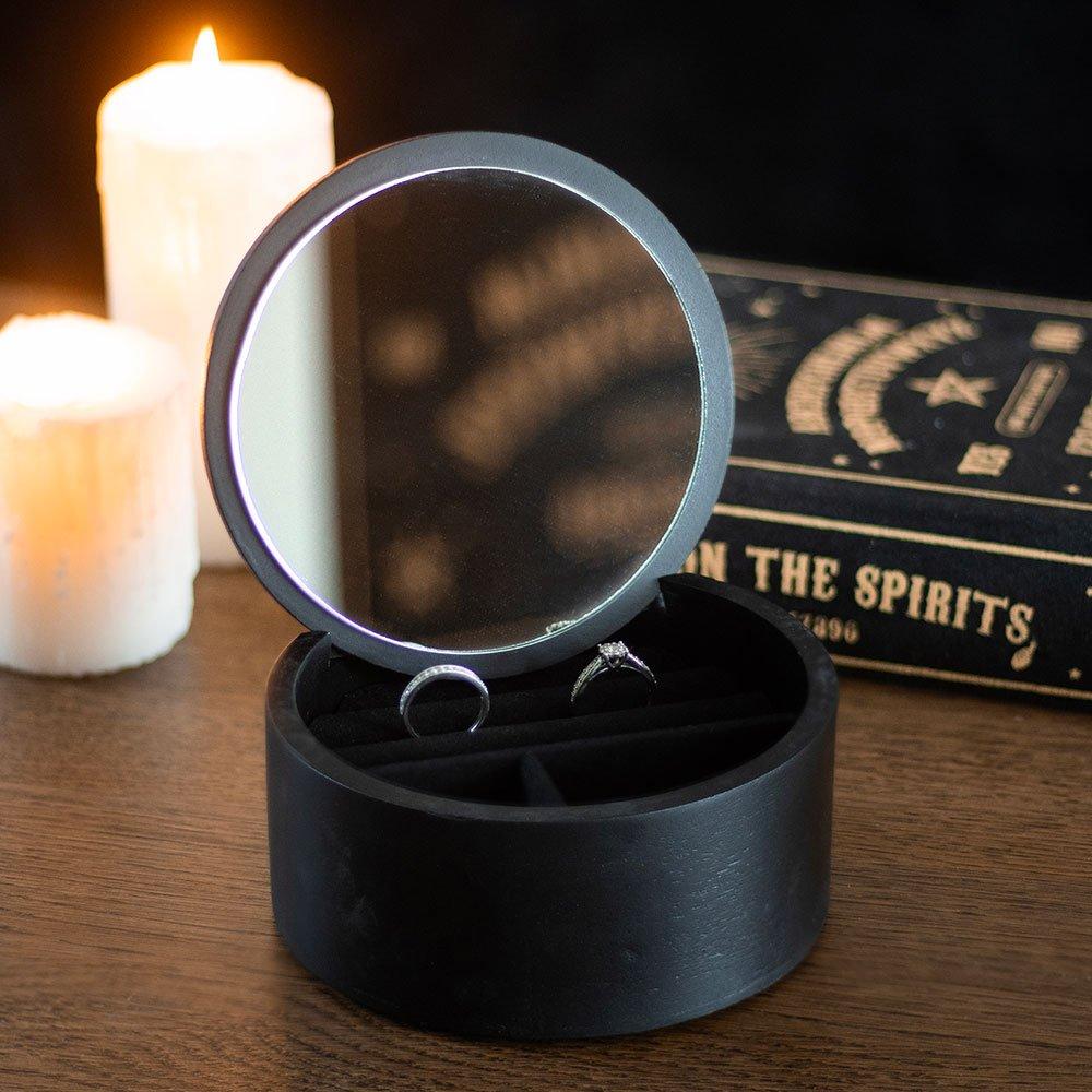 Multi - Something Different - Black Talking Board Jewellery Box - 3