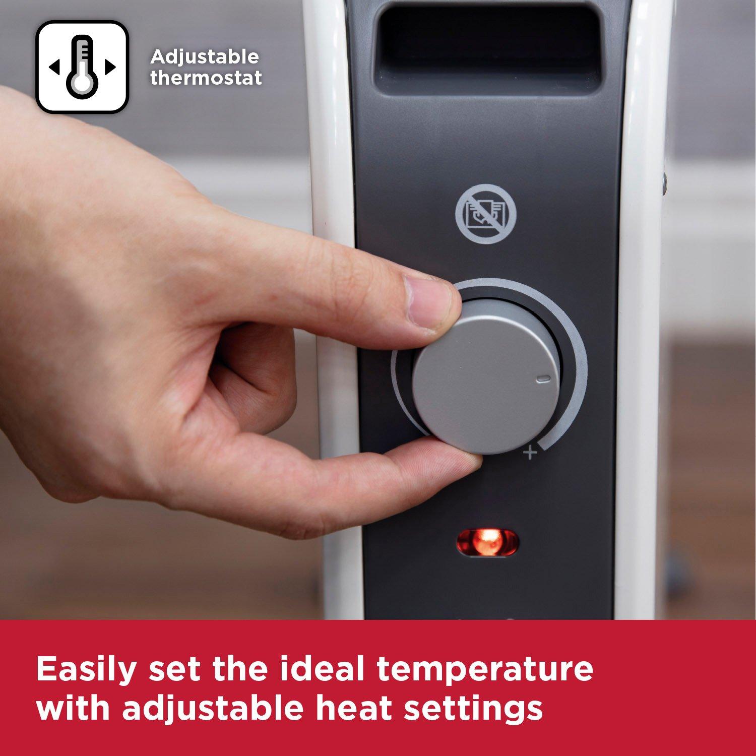 White - Warmlite - 2.2KW Portable Convector Heater Anti-Frost Protec - 6