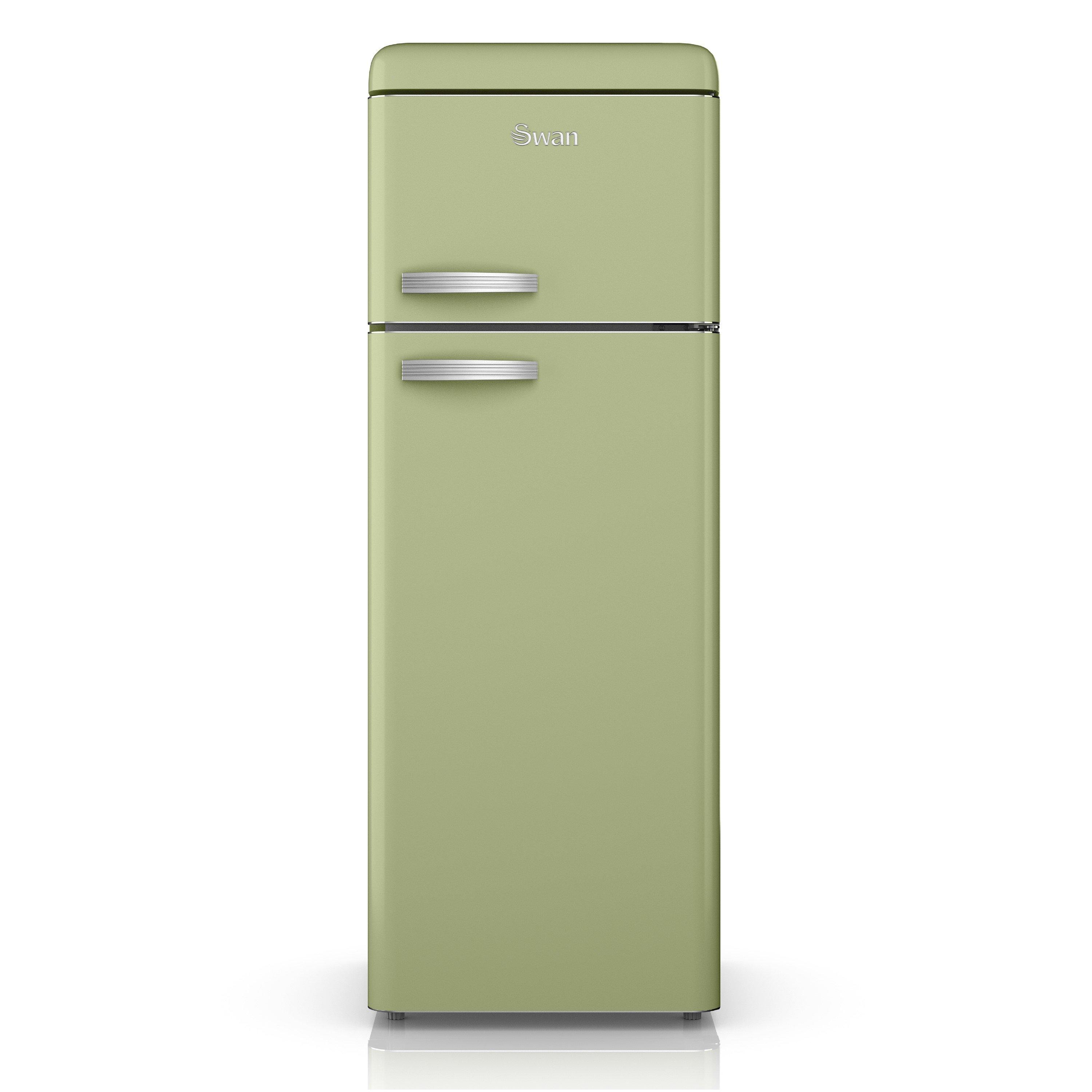 Green - Swan - Top Mounted Fridge Freezer - 1
