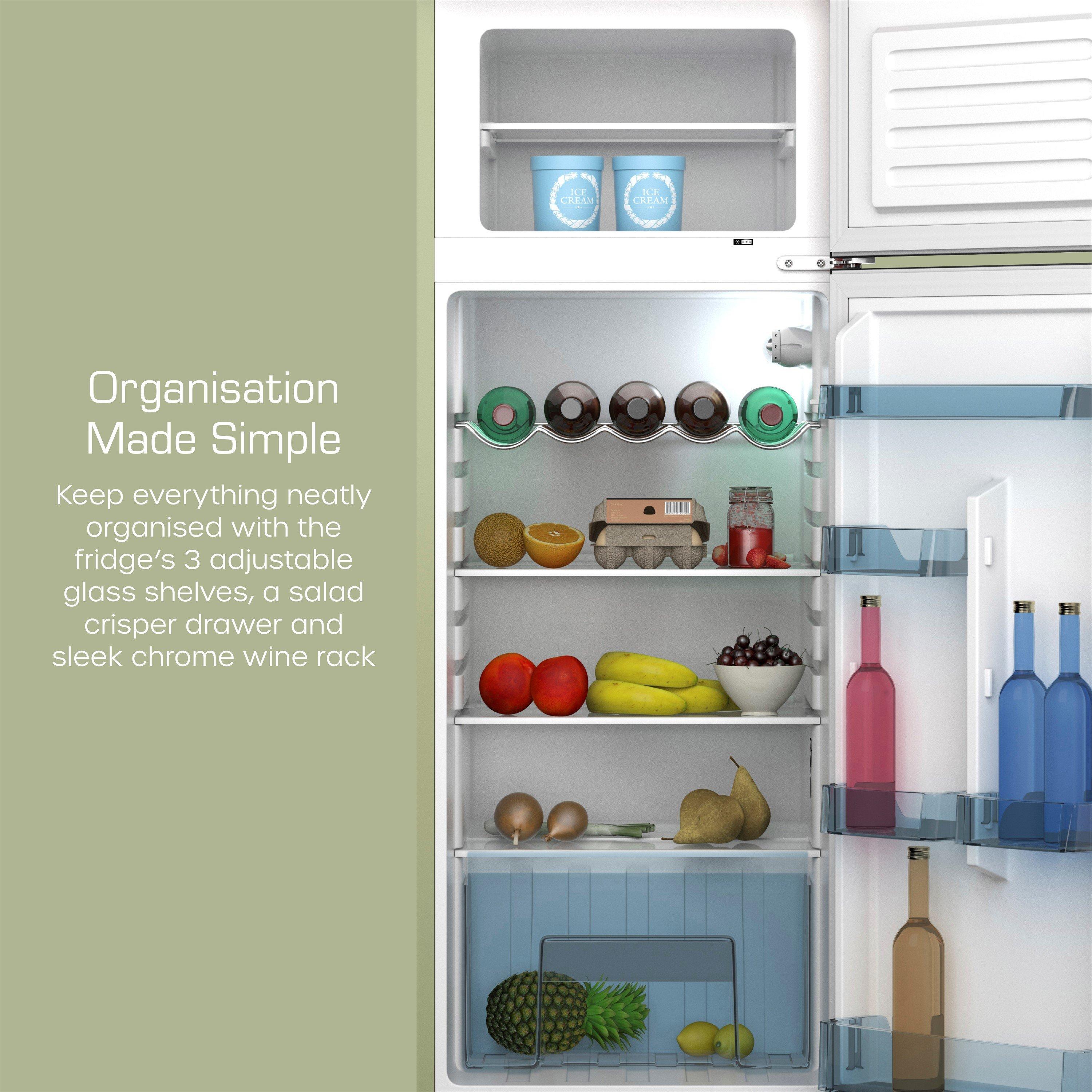 Green - Swan - Top Mounted Fridge Freezer - 5