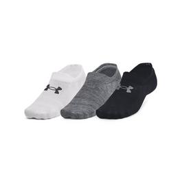 Under Armour 3 Pack of Essential Ultra Low Tab Socks