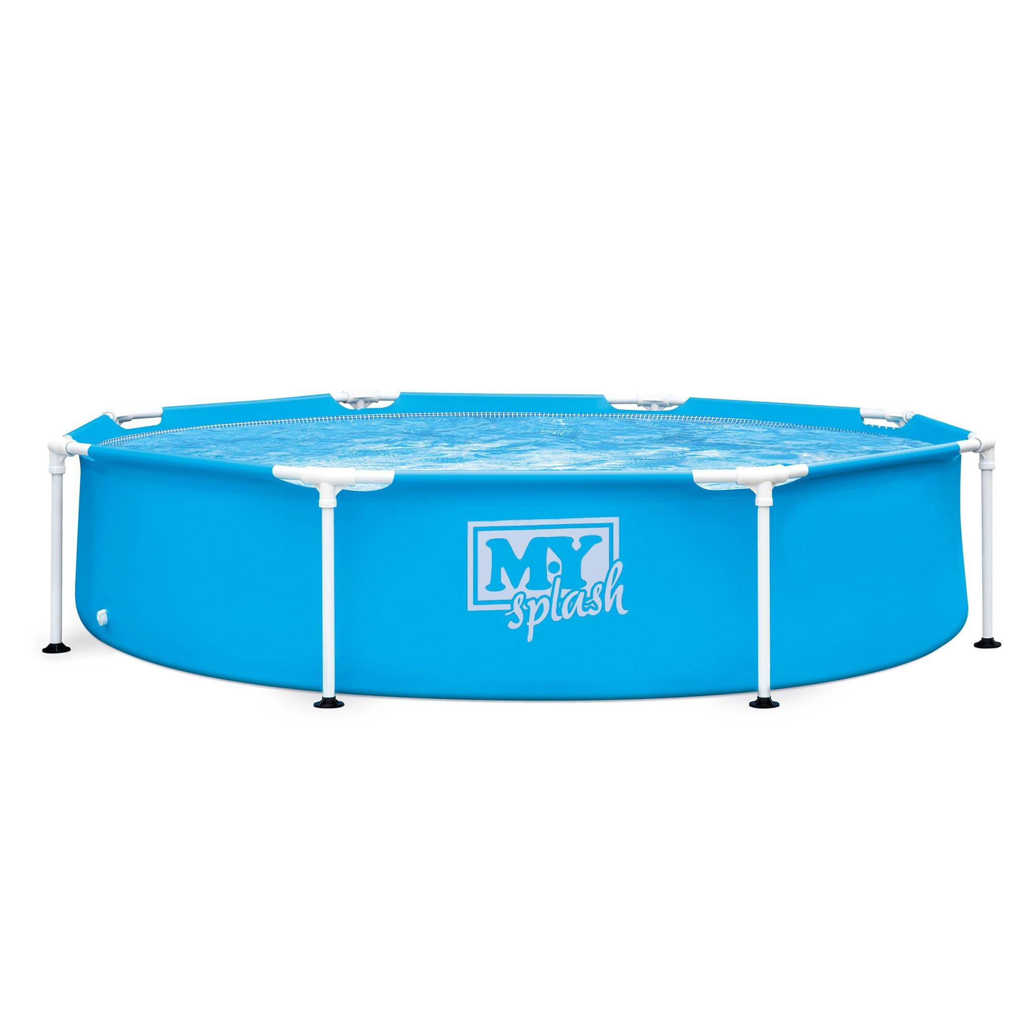 Blue - Planet Direct - M.Y Splash 8ft Metal Frame Above Ground Swimming P