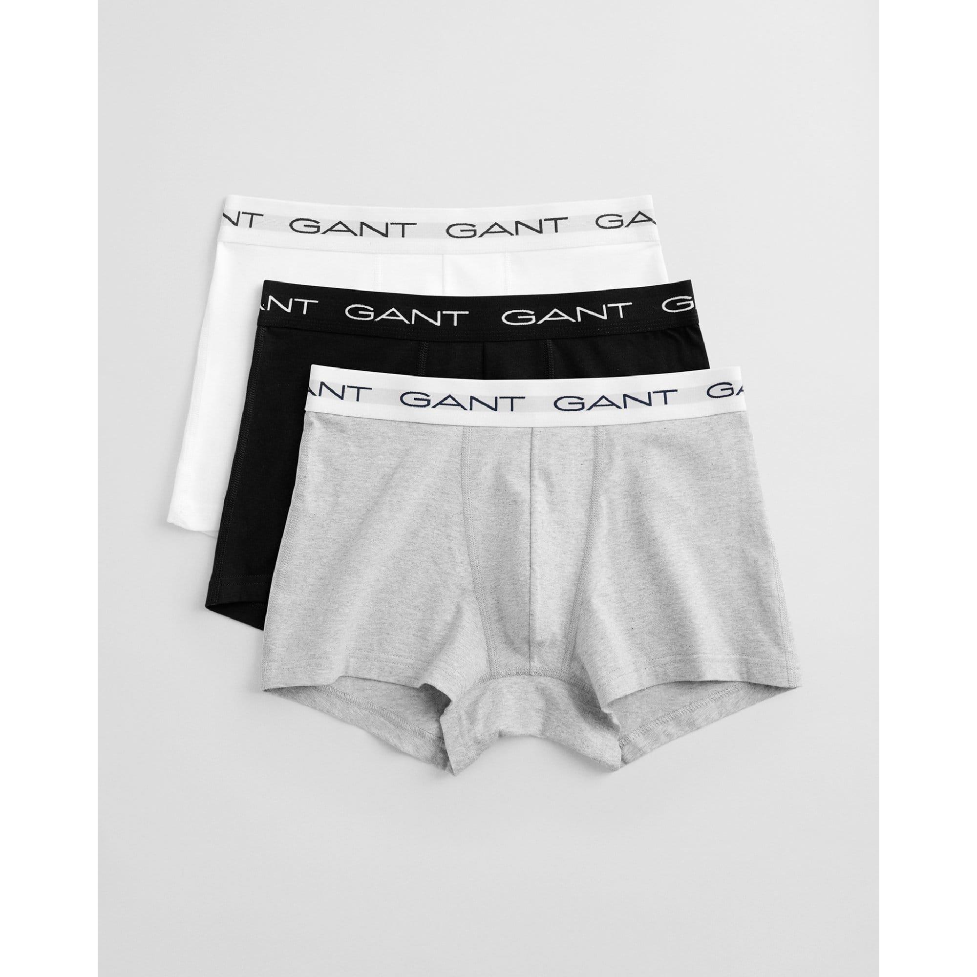 Gant Men's 3 Pack Of Trunks - Grey - S