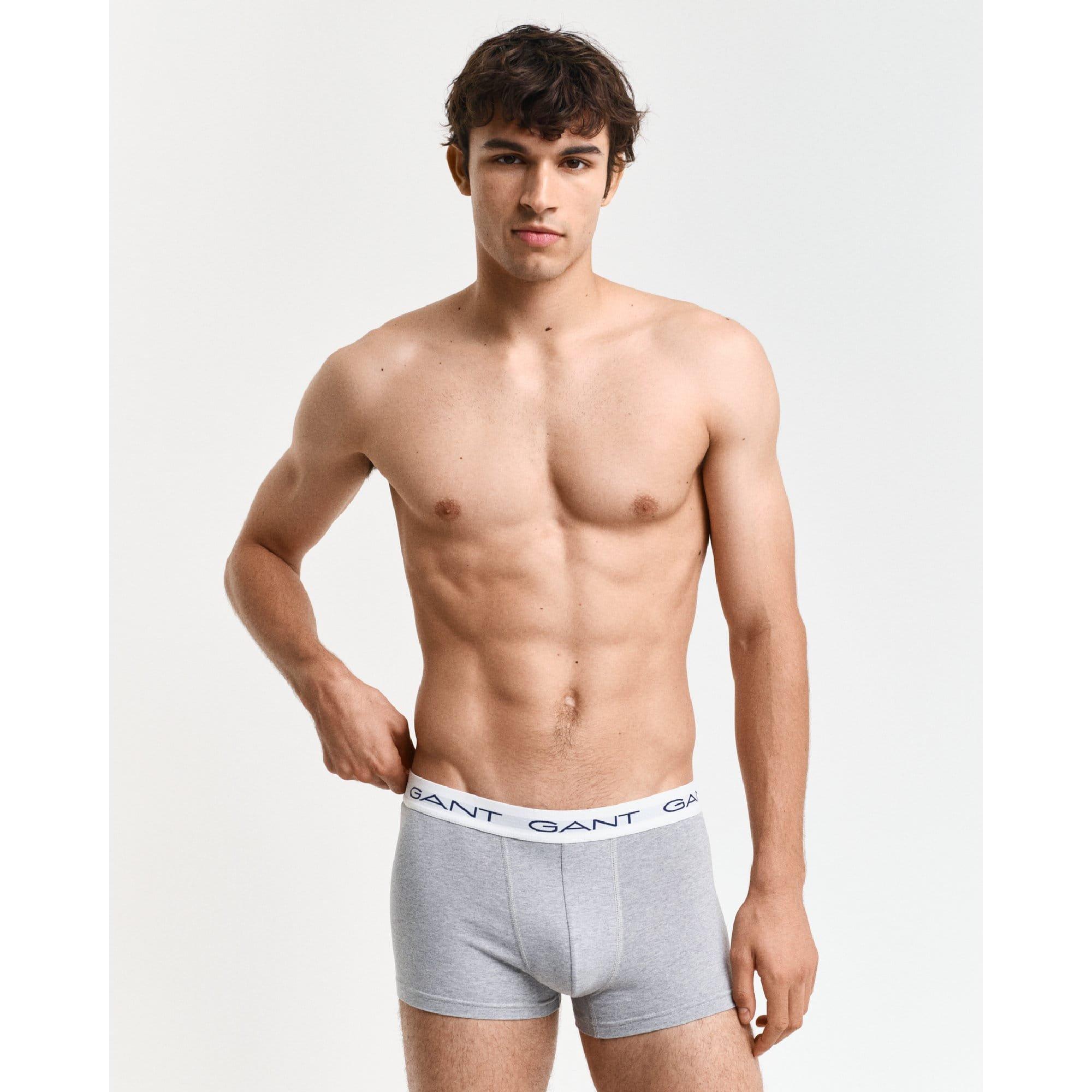 Grey - Gant - 3 Pack of Trunks - 3