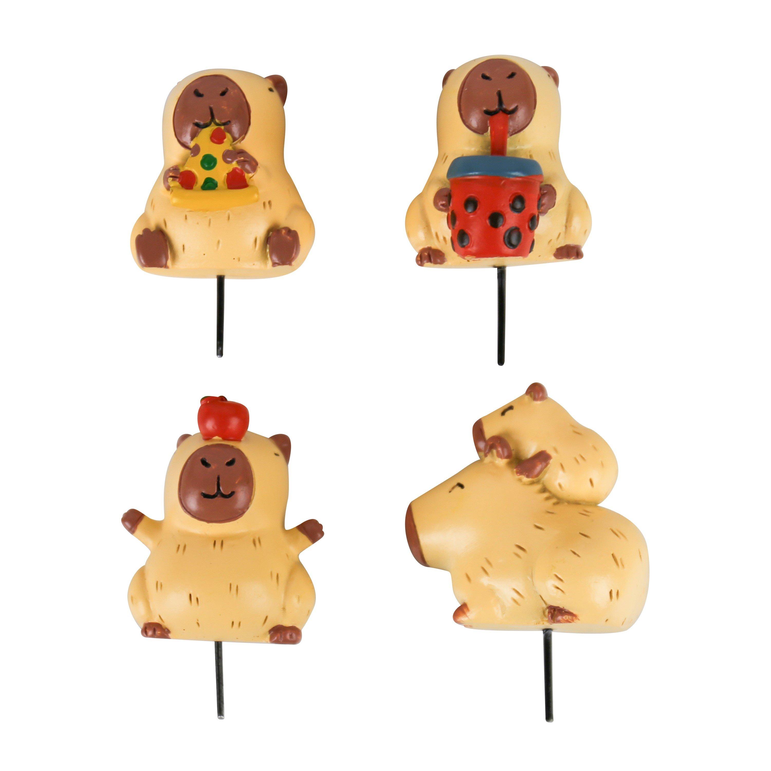 Multi - Gift Republic - Capybara Plant Pot Markers - Set of 4 - 3