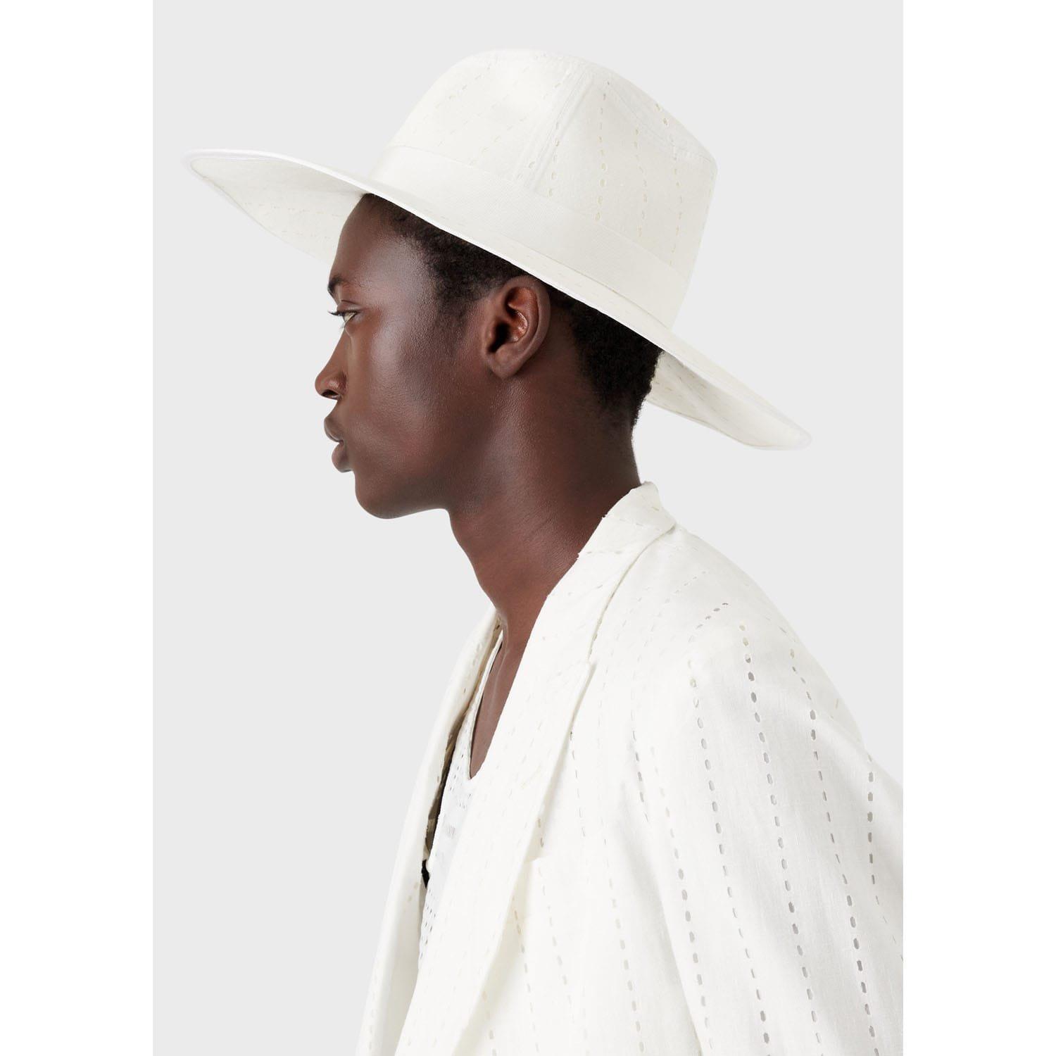 White - Emporio Armani - Straw Hat - 1