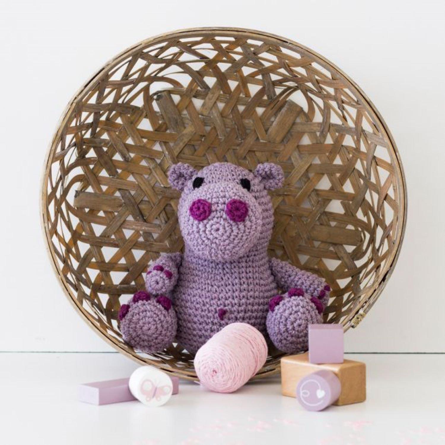 Purple - Crafters Companion - Hoooked - Hugo Hippo - 2
