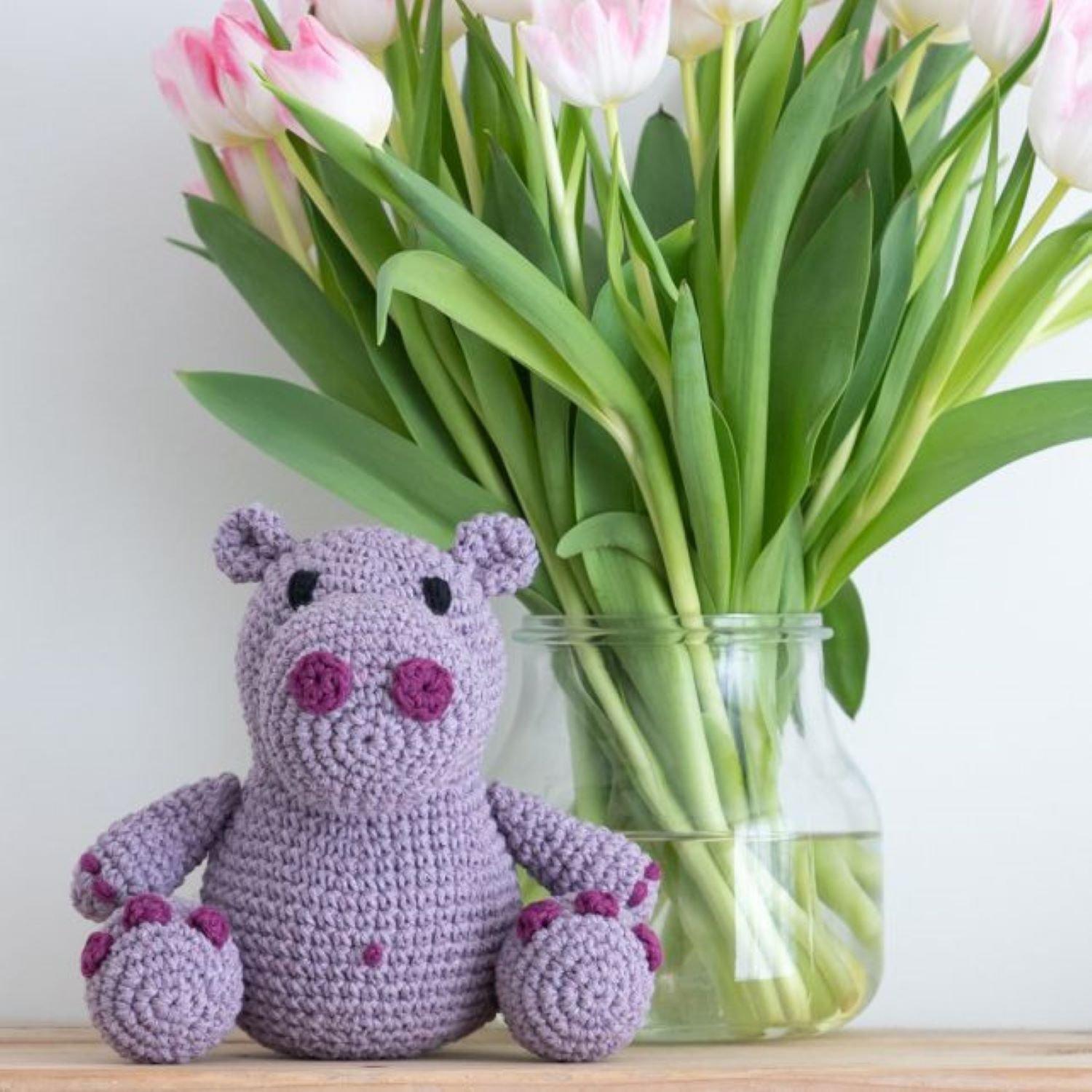 Purple - Crafters Companion - Hoooked - Hugo Hippo - 3