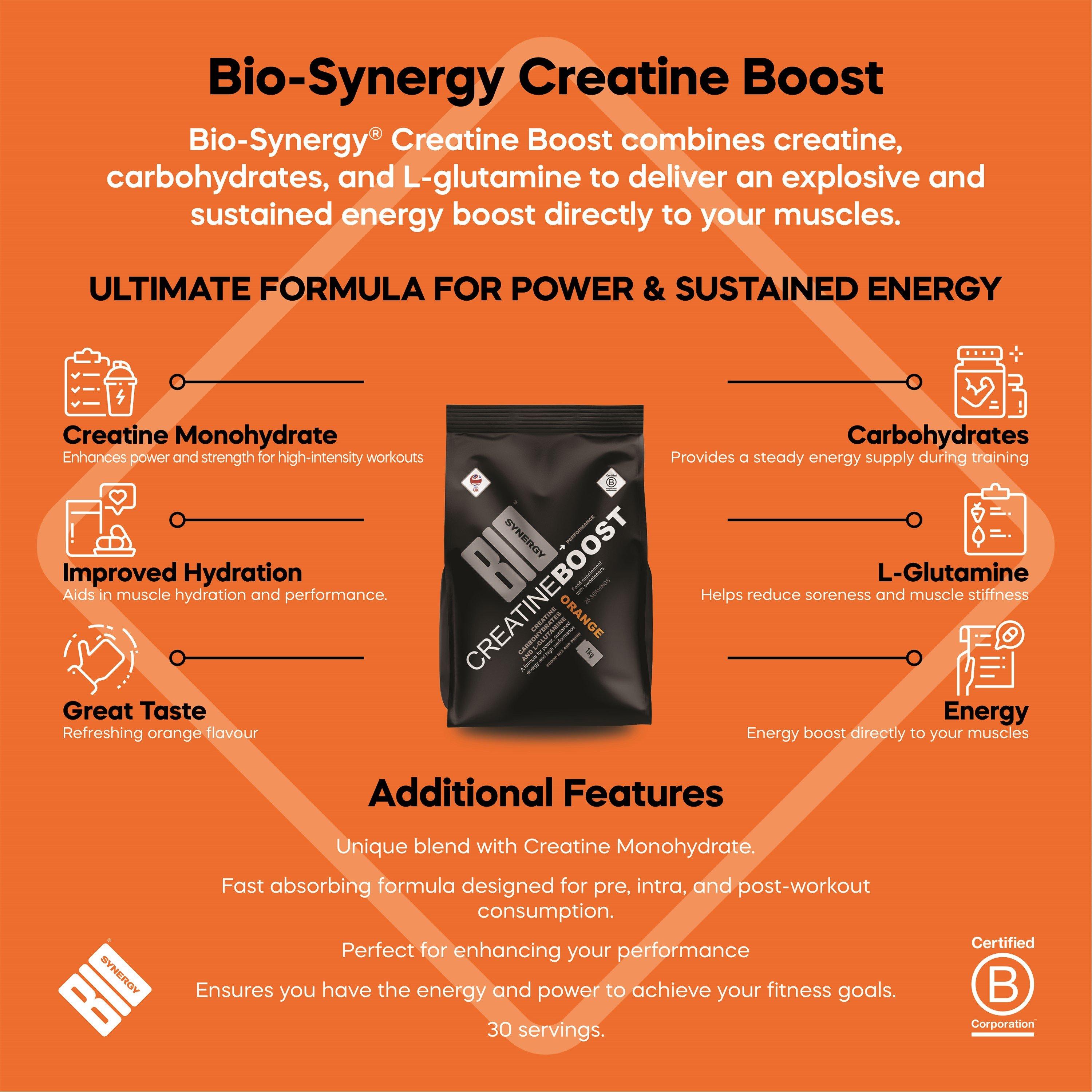Orange - Bio-Synergy - Creatine Boost Orange - 1.0kg - 2