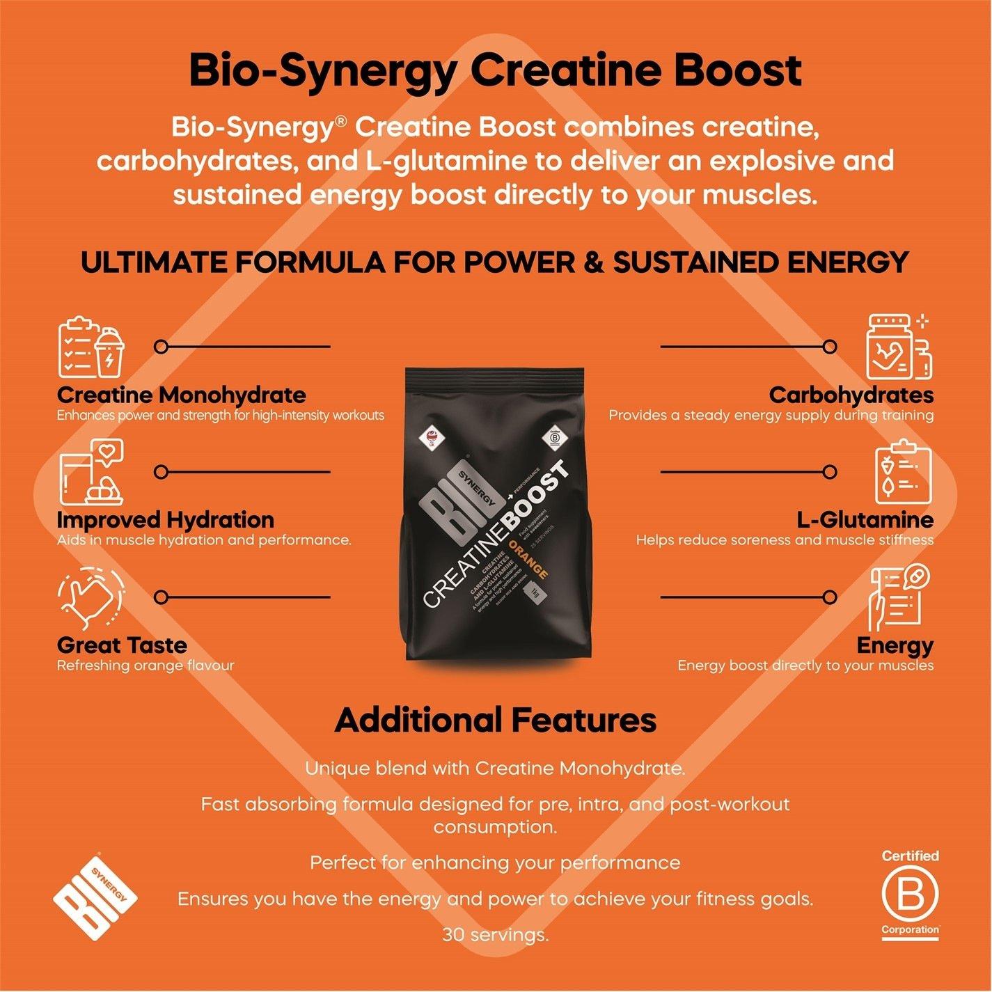 Orange - Bio-Synergy - Creatine Boost Orange - 1.0kg - 8