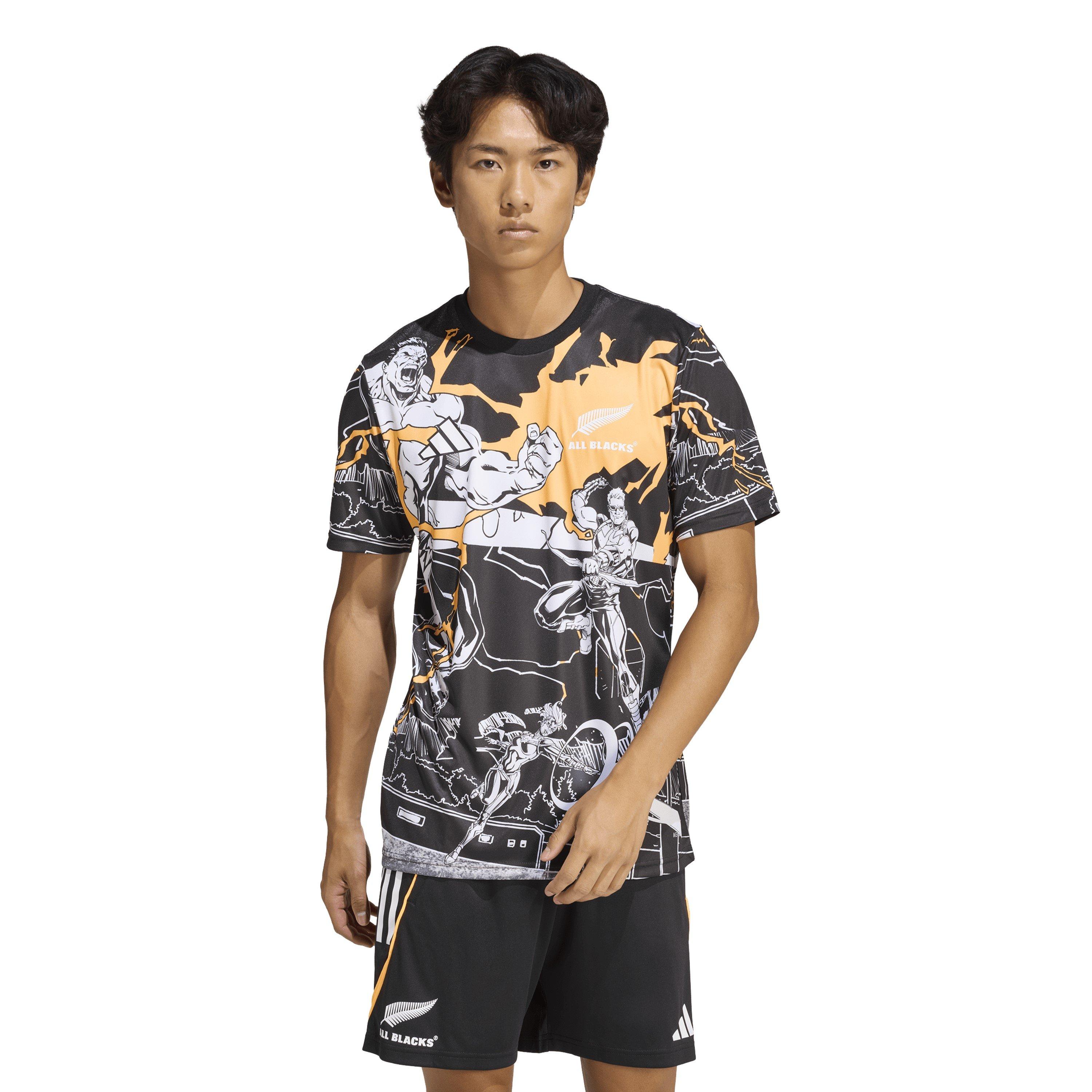 Black - adidas - All Black Marvel Captians Shirt 2025 Adults - 3