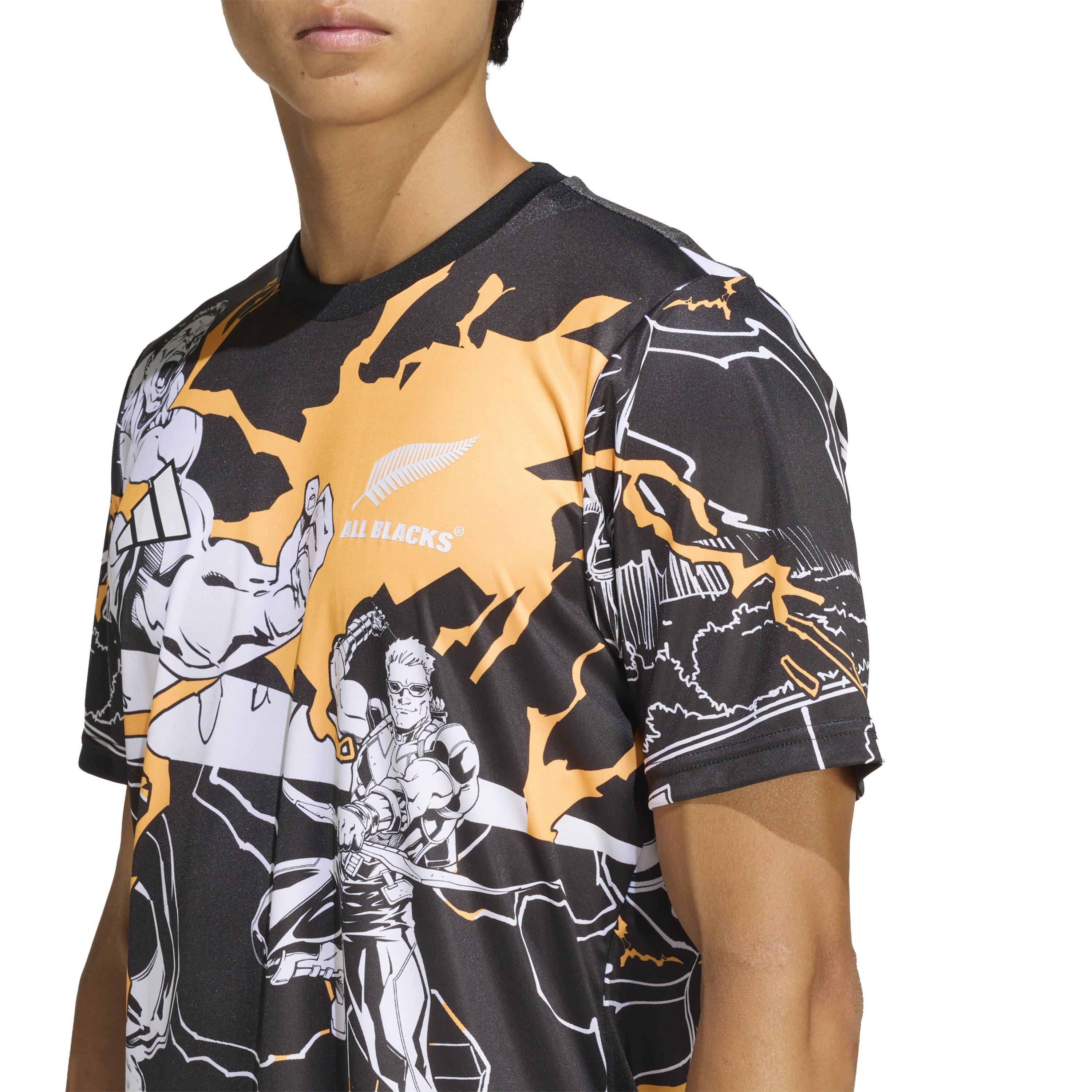 Black - adidas - All Black Marvel Captians Shirt 2025 Adults - 5