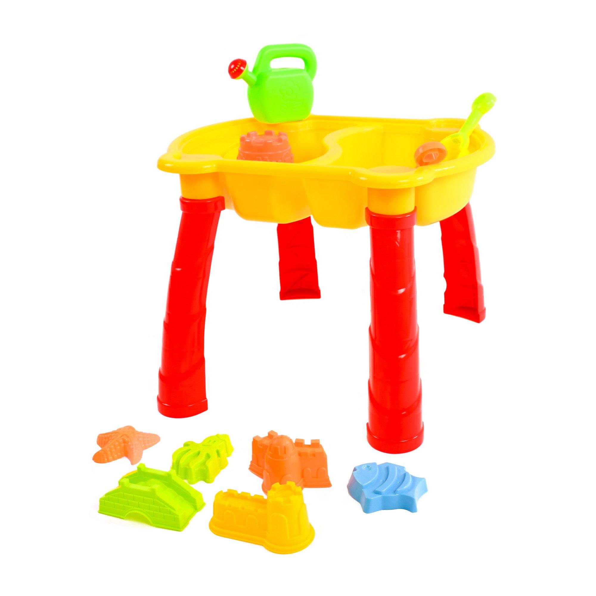 Yellow - Planet Direct - KandyToys Sand and Water Table with Lid and Access - 2