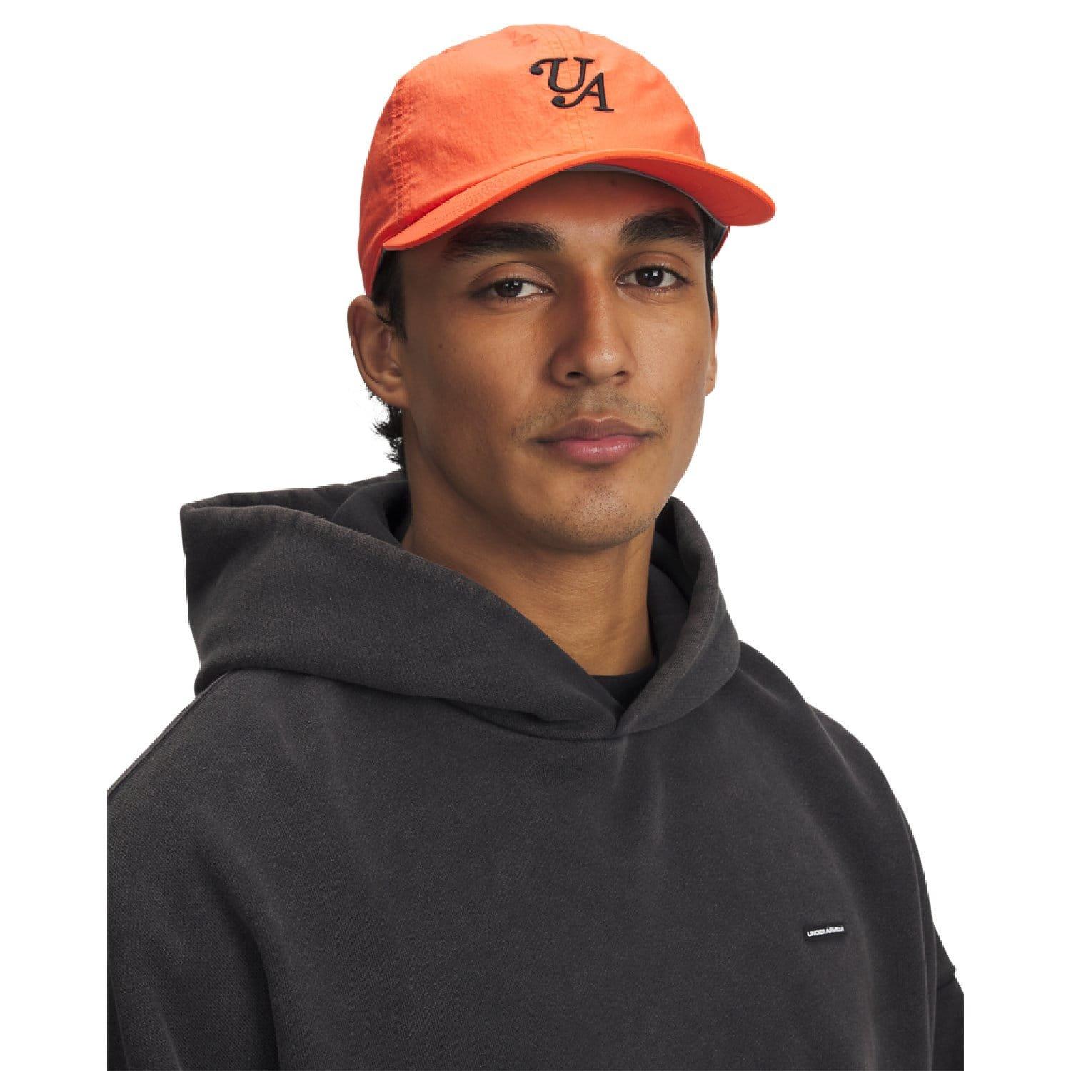 Orange - Under Armour - Essential Mid Nylon Adustable Cap - 3
