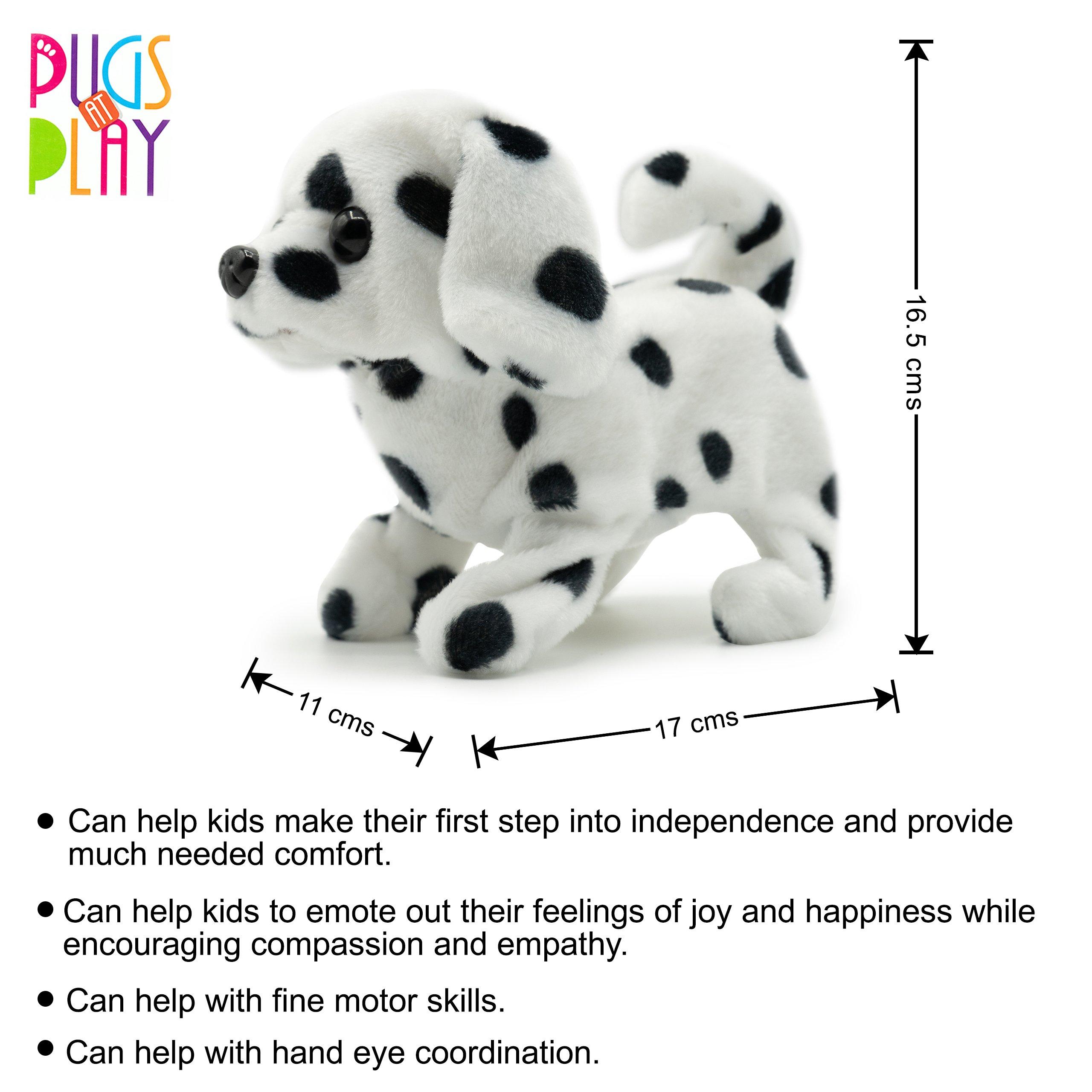 Multi - Pugs at Play - Spotty Interactive Walking Dog Plush Toy - 3