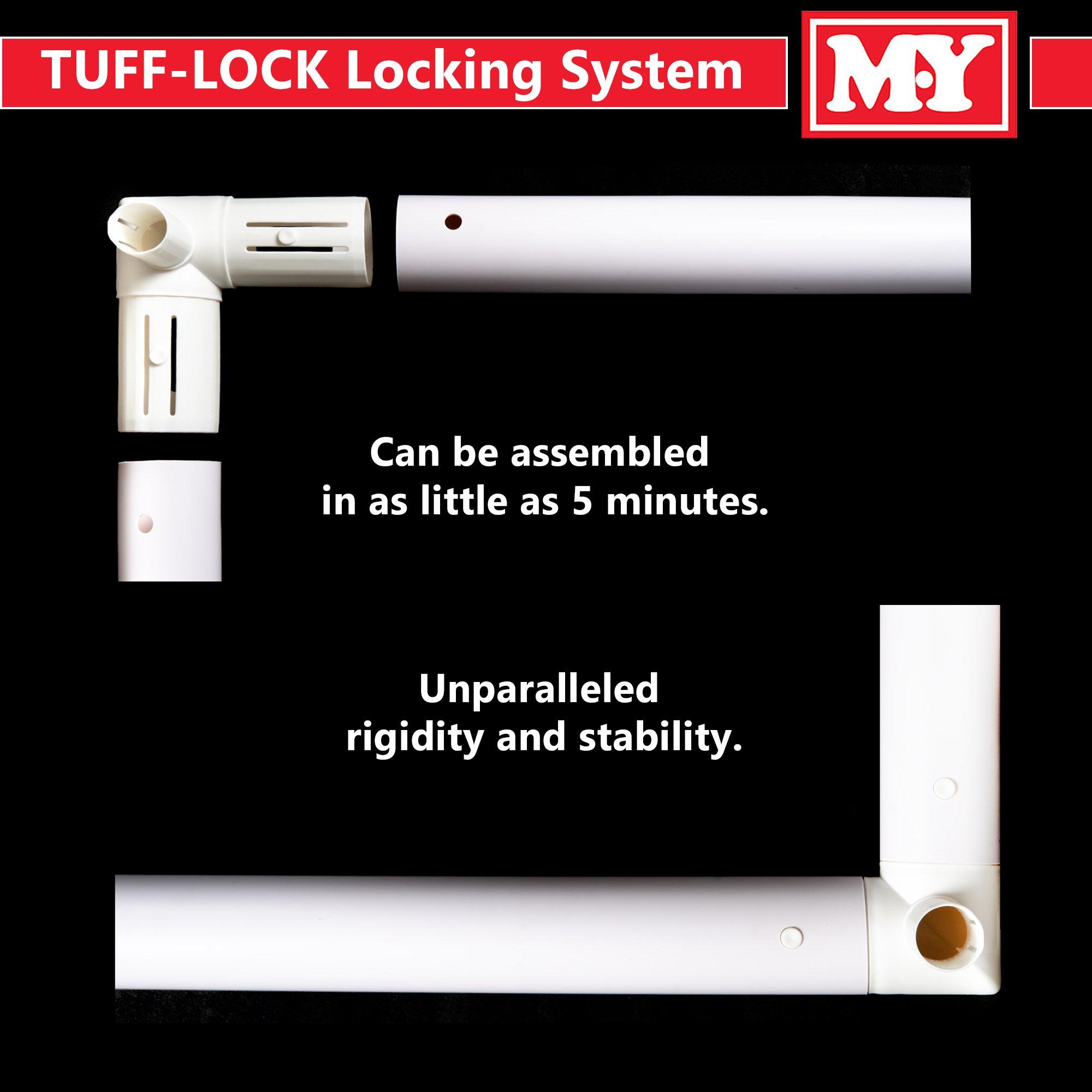 White - Planet Direct - M.Y Kids Football Goal 8ft x 4ft - 7