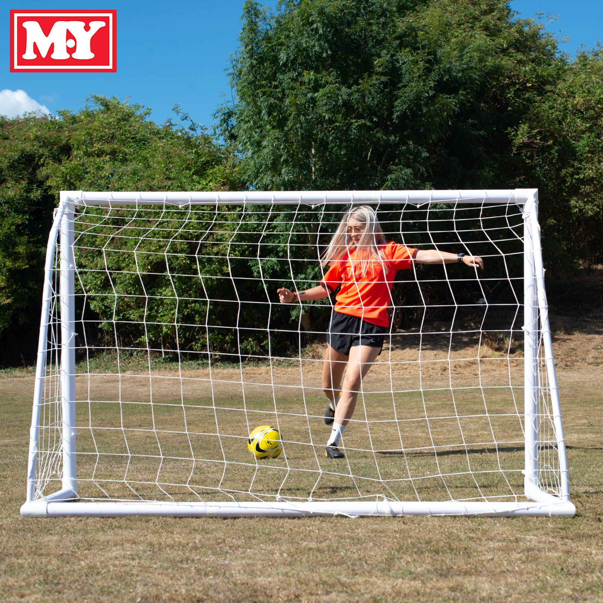 White - Planet Direct - M.Y Kids Football Goal 8ft x 4ft - 8