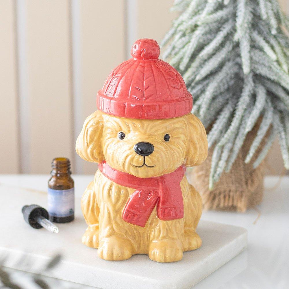 White - Something Different - Winter Puppy Oil Burner - 1