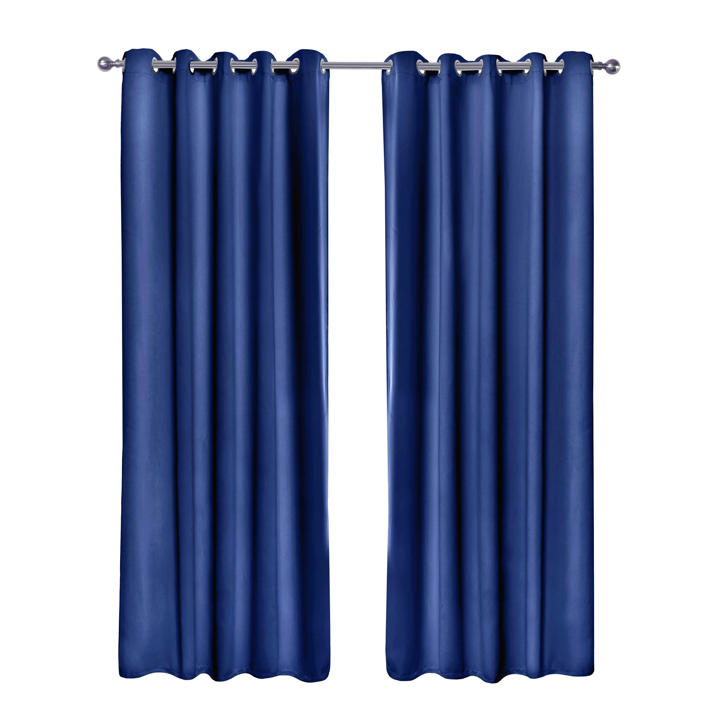 Navy Blue - Emma Barclay - Thermal Blackout Curtains Eyelet Cali - 1
