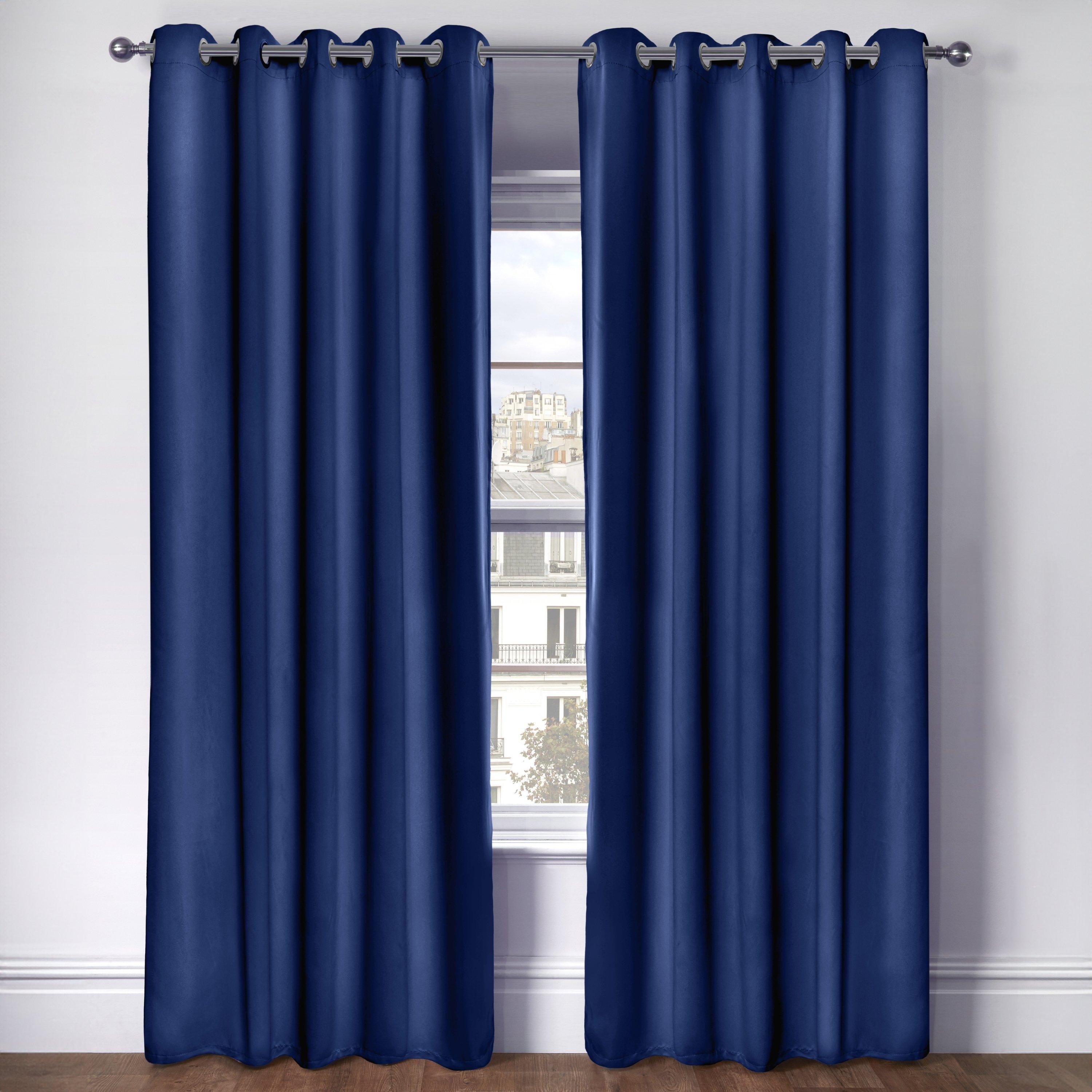 Navy Blue - Emma Barclay - Thermal Blackout Curtains Eyelet Cali - 2
