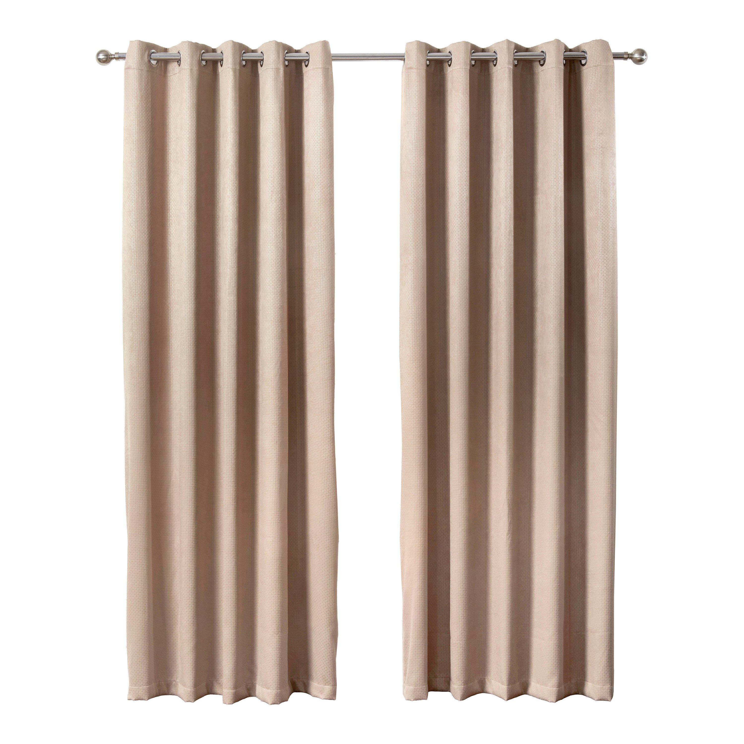 Taupe Cream - Emma Barclay - Thermal Blackout Curtains Eyelet Ambiance - 1