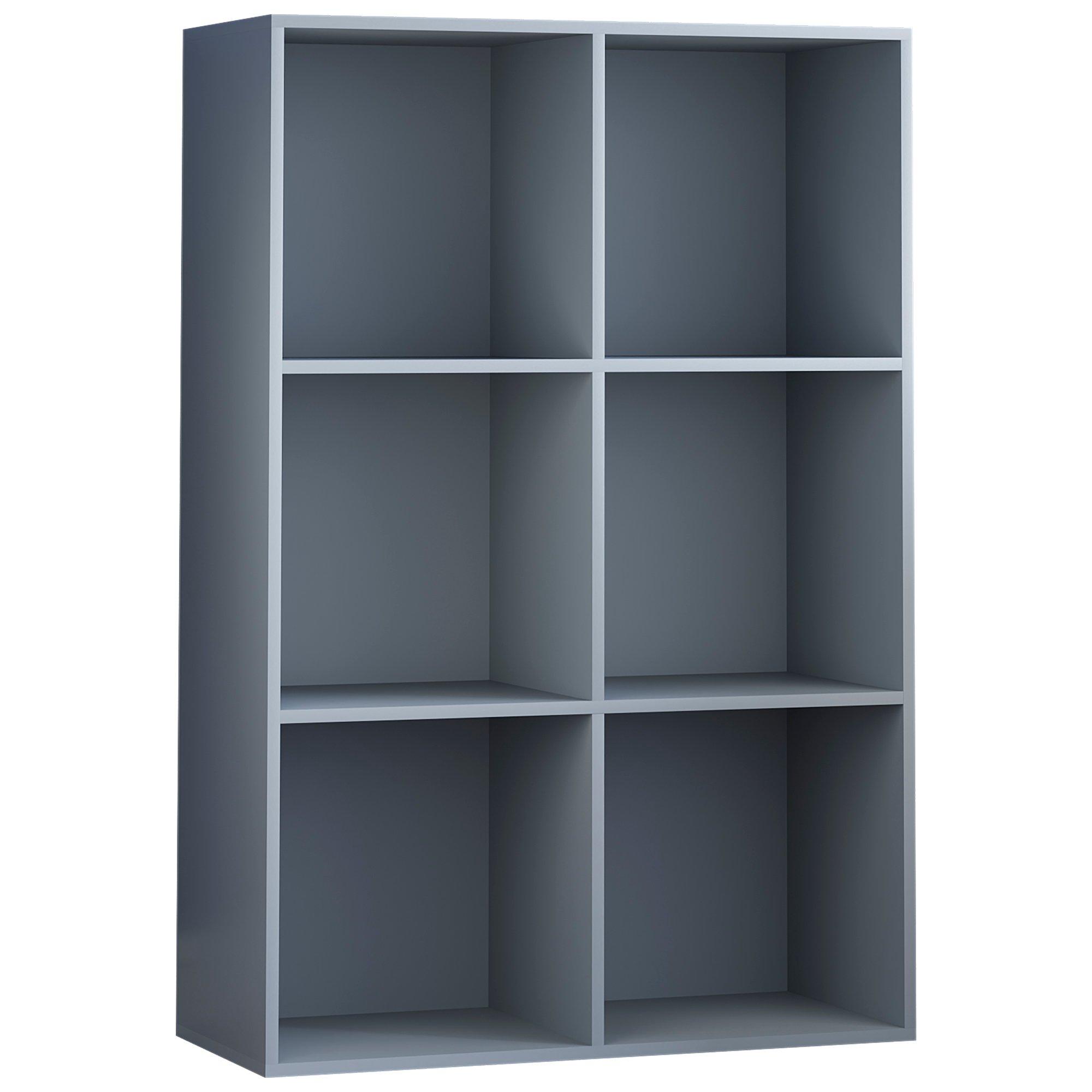 Grey - Lassic - 2x3 Cube Storage Unit (G) + Set of 3 Storage Cubes - 11